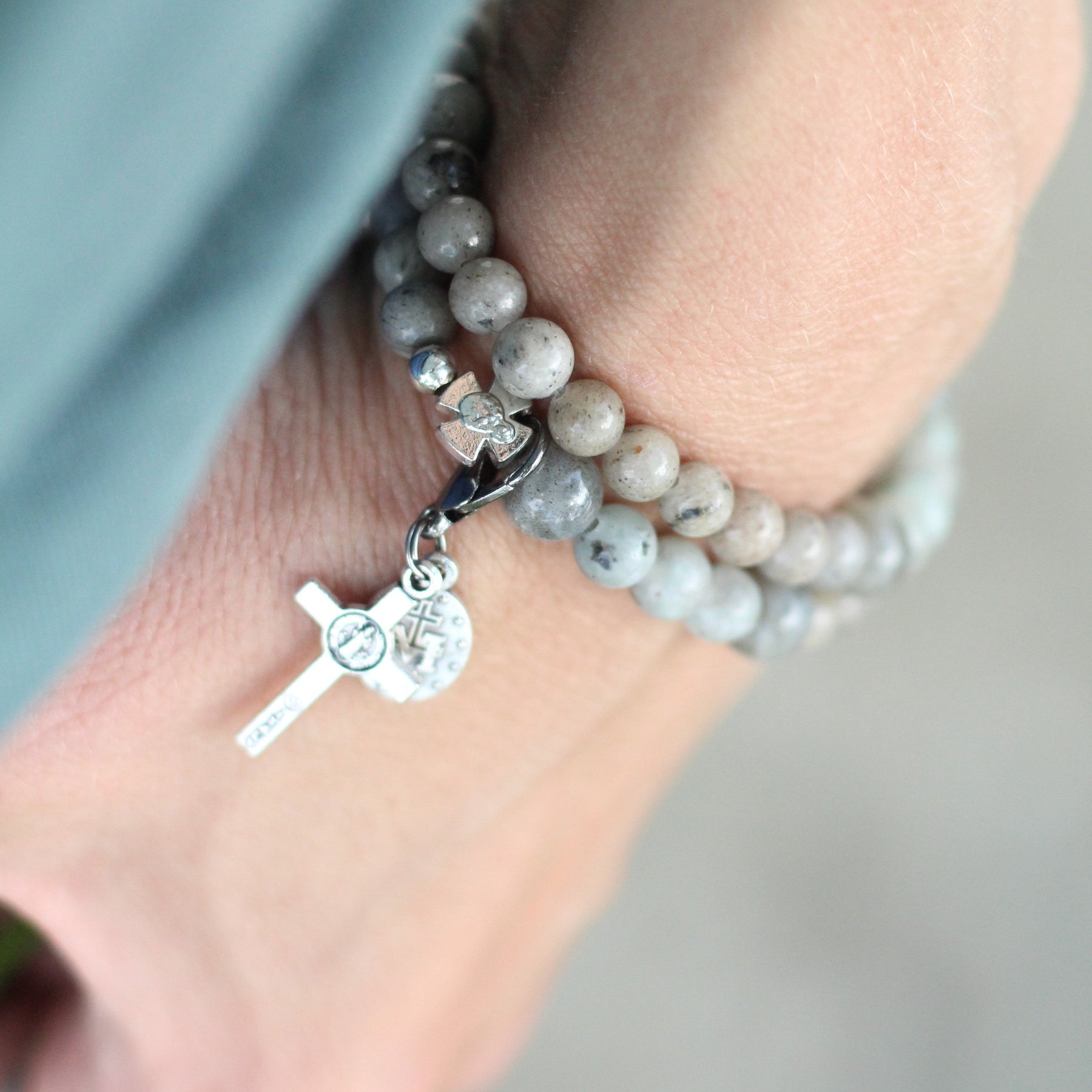 Vianney | Stretch & Wrap Rosary Bracelet | Small & Medium