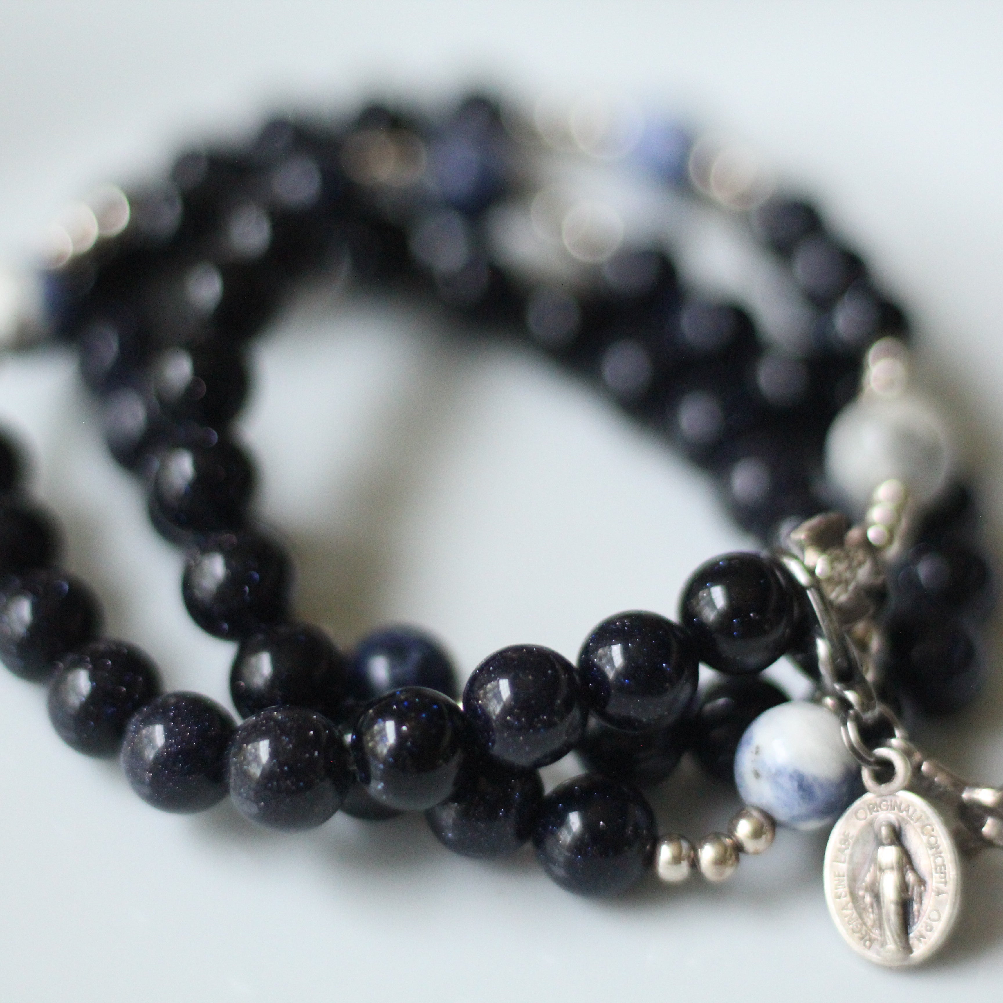 Stella Maris | Triple Stretch & Wrap Rosary Bracelet