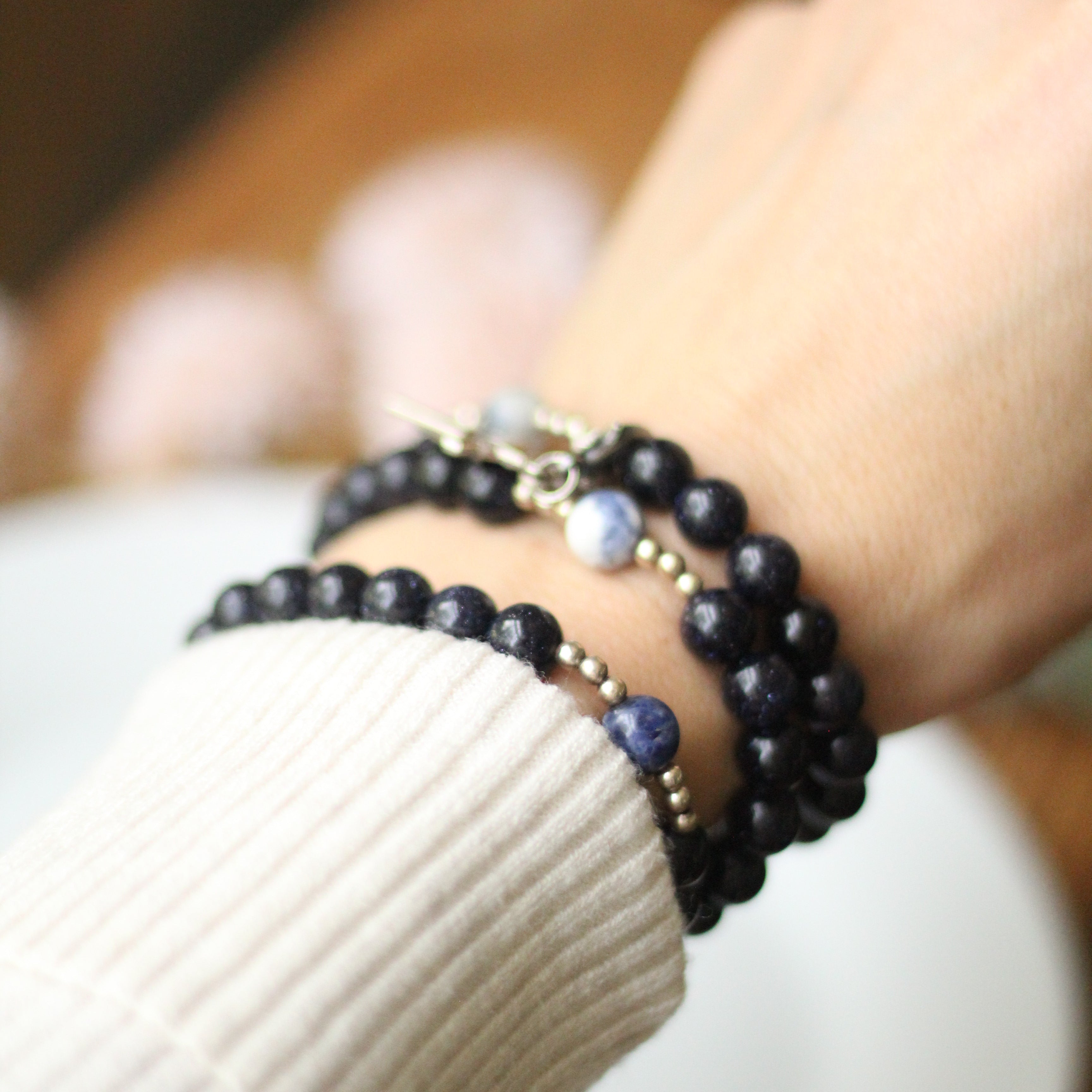 Stella Maris | Triple Stretch & Wrap Rosary Bracelet
