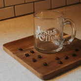 Jesus & Coffee Glass Mug | Pax Beloved