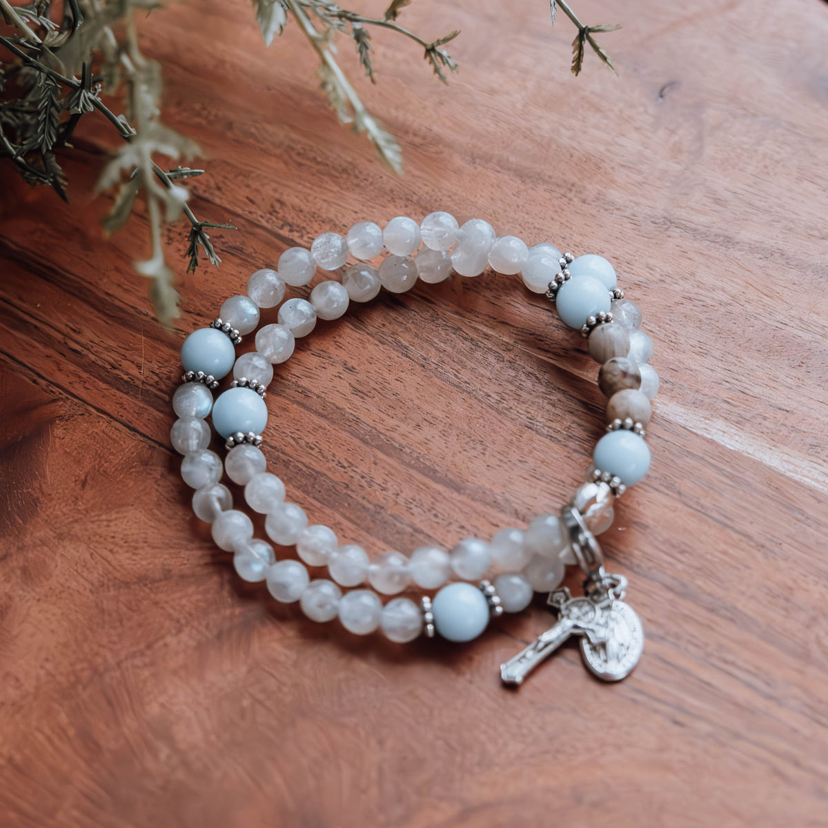 Joan of Arc | Stretch & Wrap Rosary Bracelet