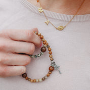 Kolbe | Stretch & Wrap Rosary Bracelet