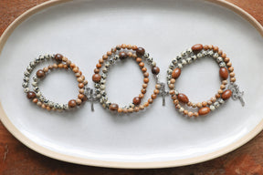 Kolbe | Stretch & Wrap Rosary Bracelet