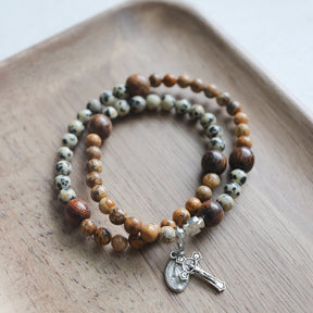 Kolbe | Stretch & Wrap Rosary Bracelet