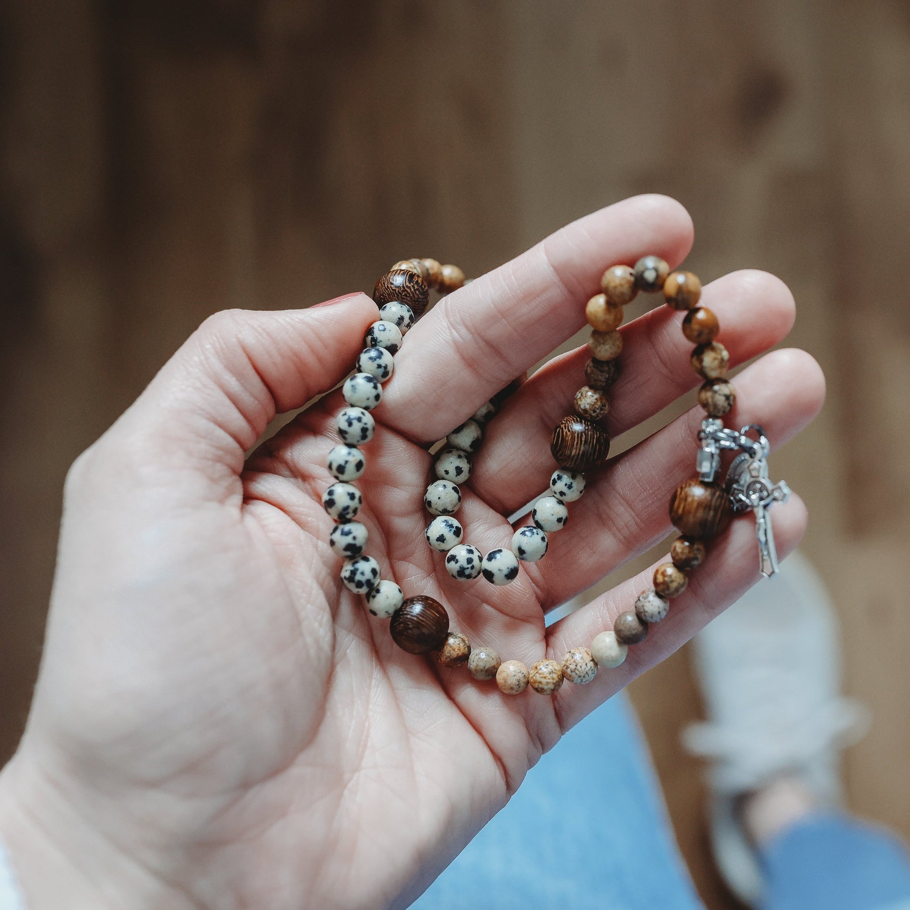 Kolbe | Stretch & Wrap Rosary Bracelet