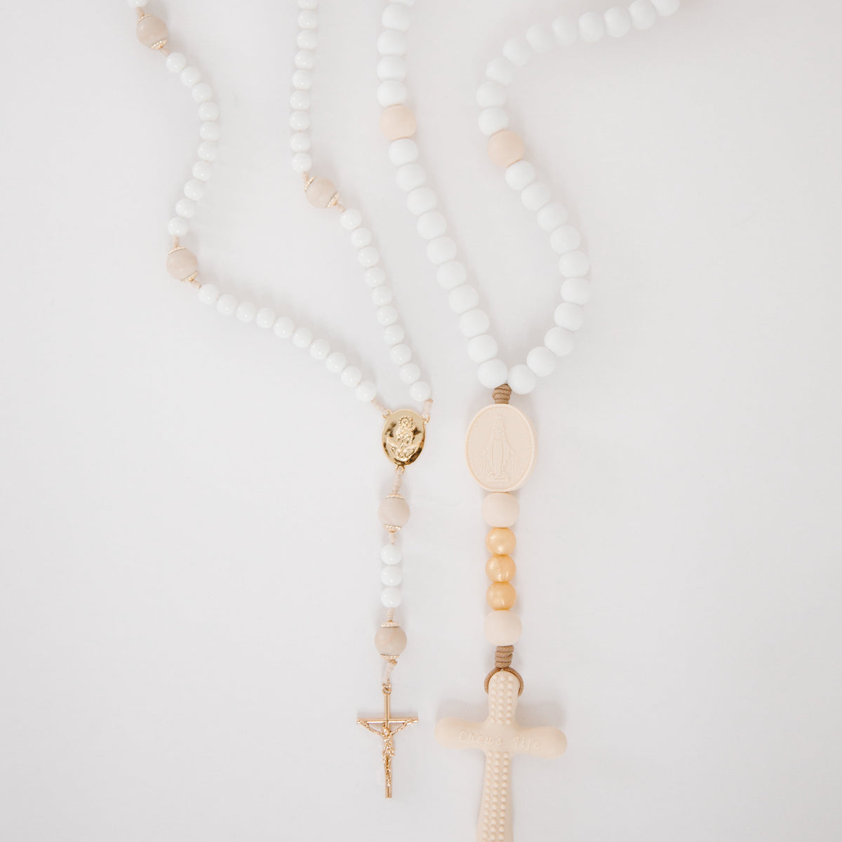 Queen of Angels | Mommy & Me Rosary Set | Chews Life x West Coast Catholic