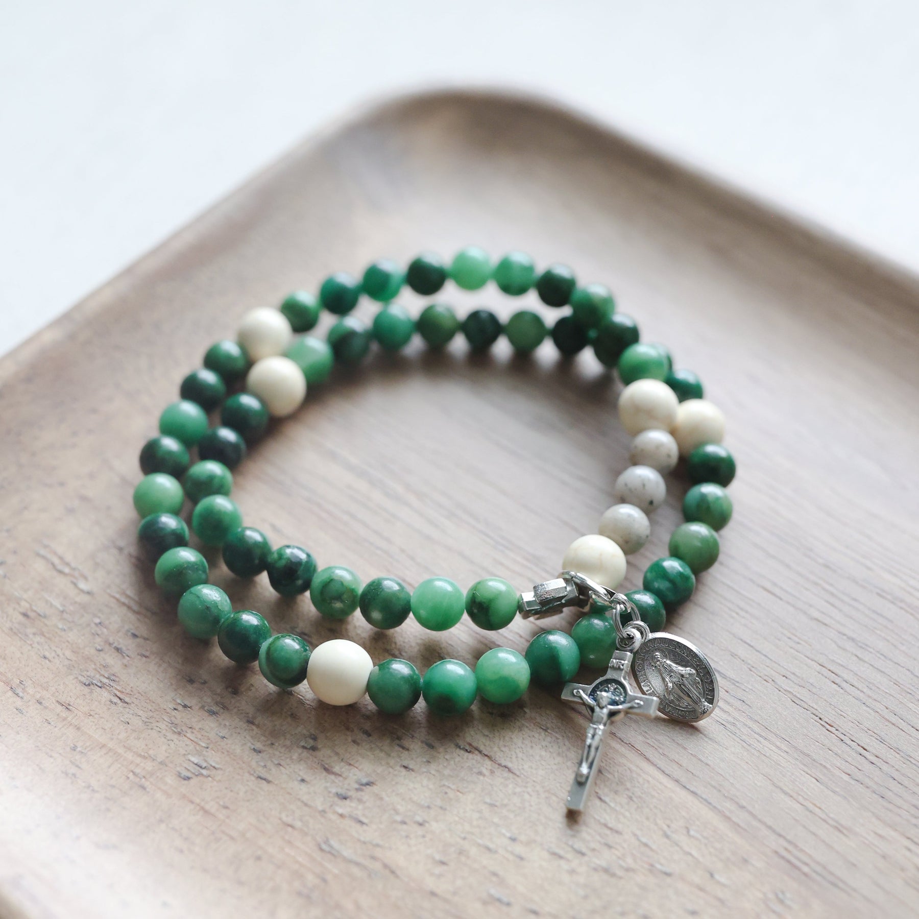 Life | Stretch & Wrap Rosary Bracelet