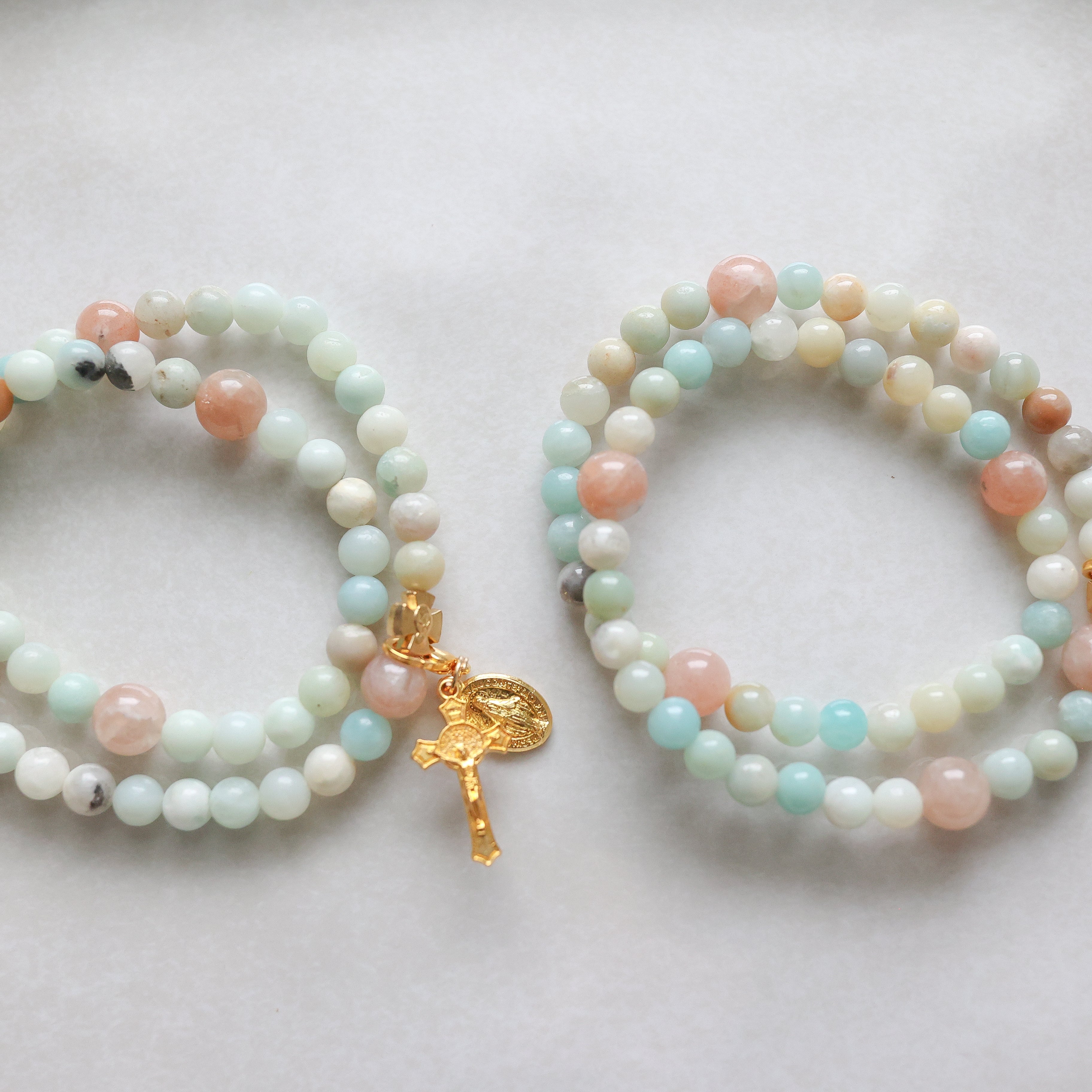 Gianna | Stretch & Wrap Rosary Bracelet