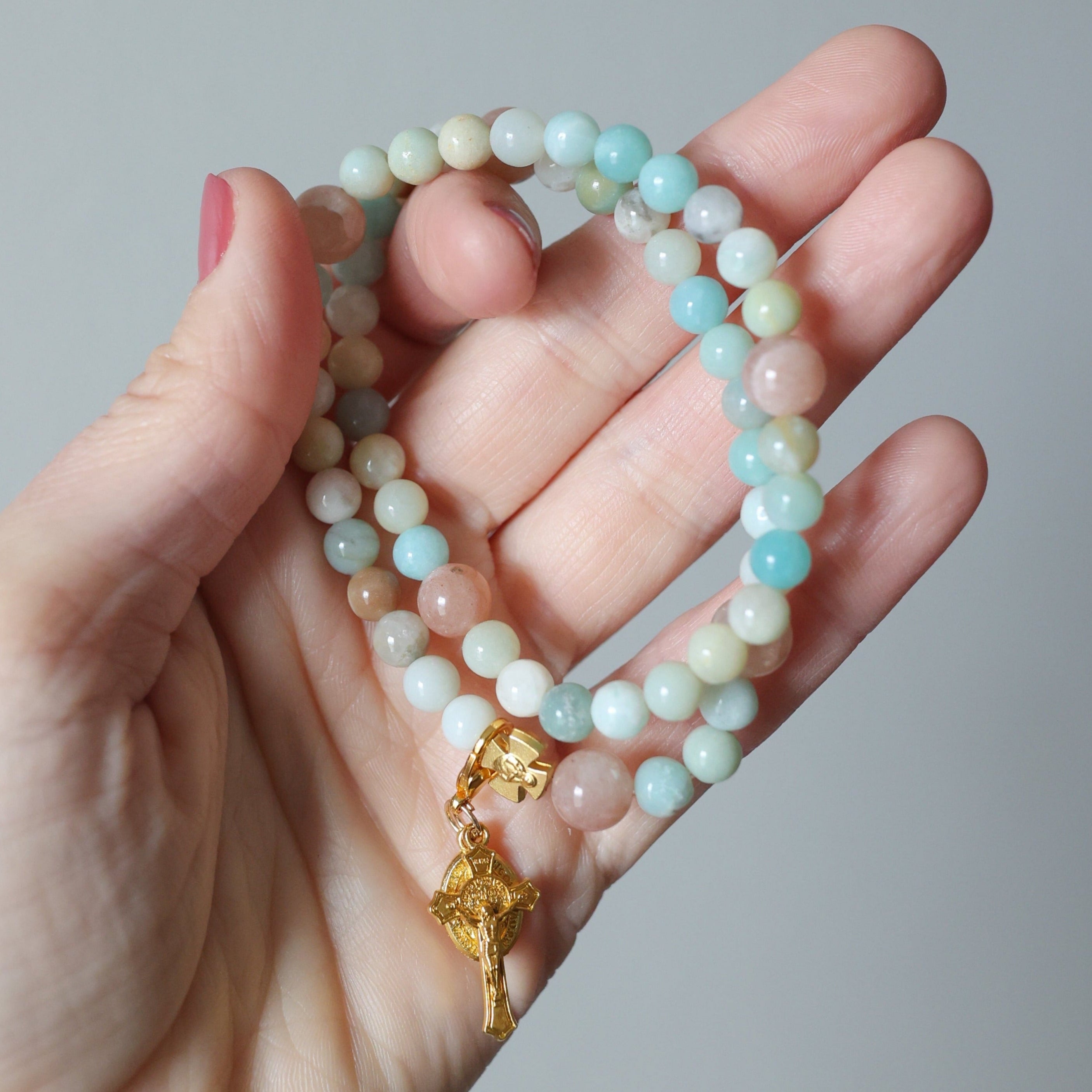 Gianna | Stretch & Wrap Rosary Bracelet
