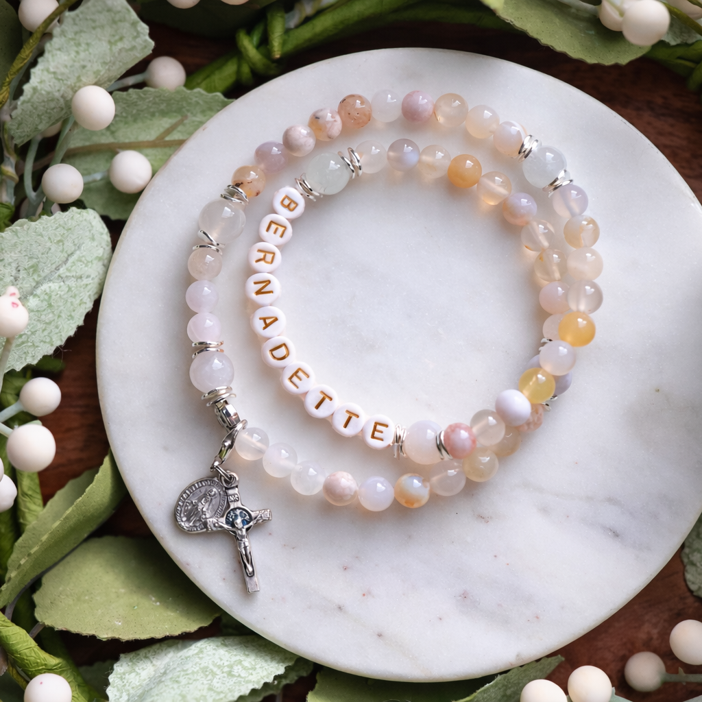 Custom Patron Saint Rosary Bracelet