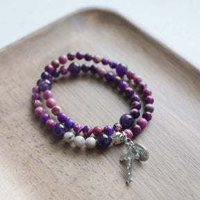 Penance | Stretch & Wrap Rosary Bracelet