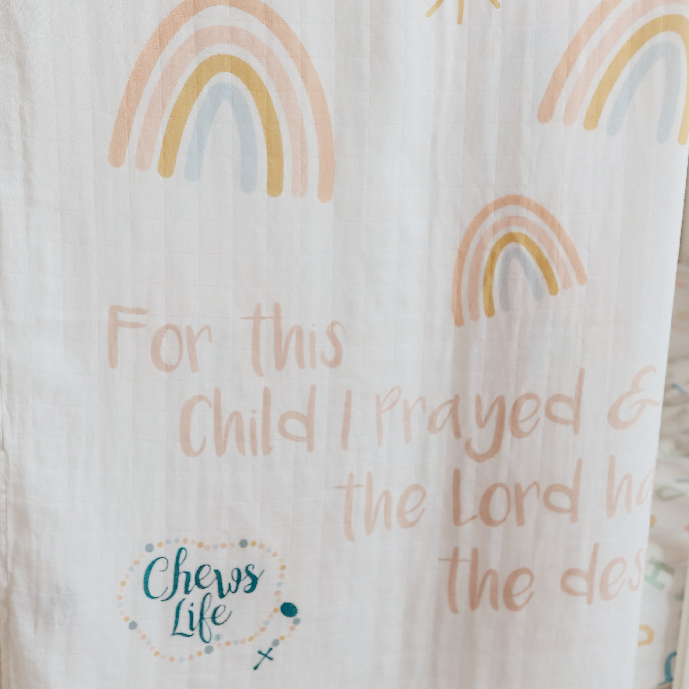 Rainbow Baby Swaddle Blanket | Bamboo and Cotton