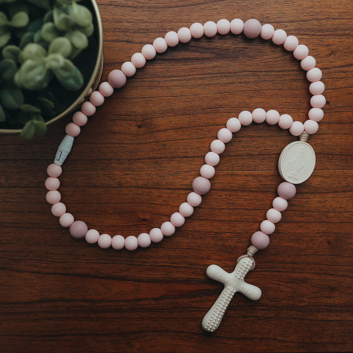 Silicone Rosary Rosary Teething Ring Silicone Teething Rosary