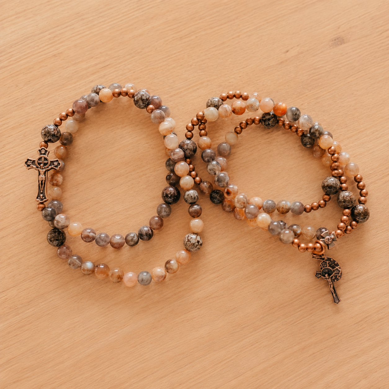 Abraham and Sarah | Couples Rosary Bracelet Set