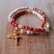 Sacred Heart of Jesus | Stretch & Wrap Rosary Bracelet