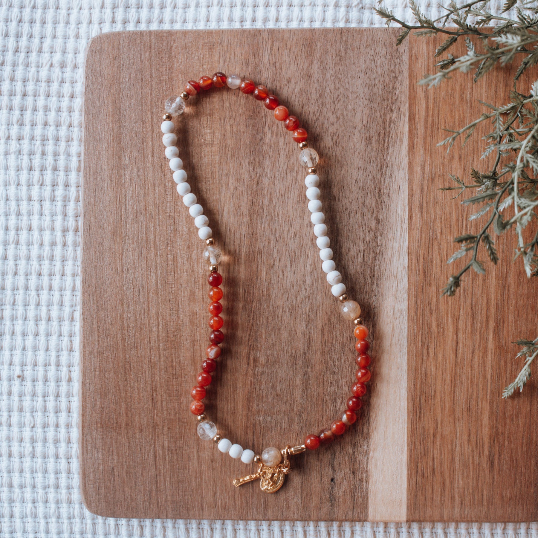 Sacred Heart of Jesus | Stretch & Wrap Rosary Bracelet