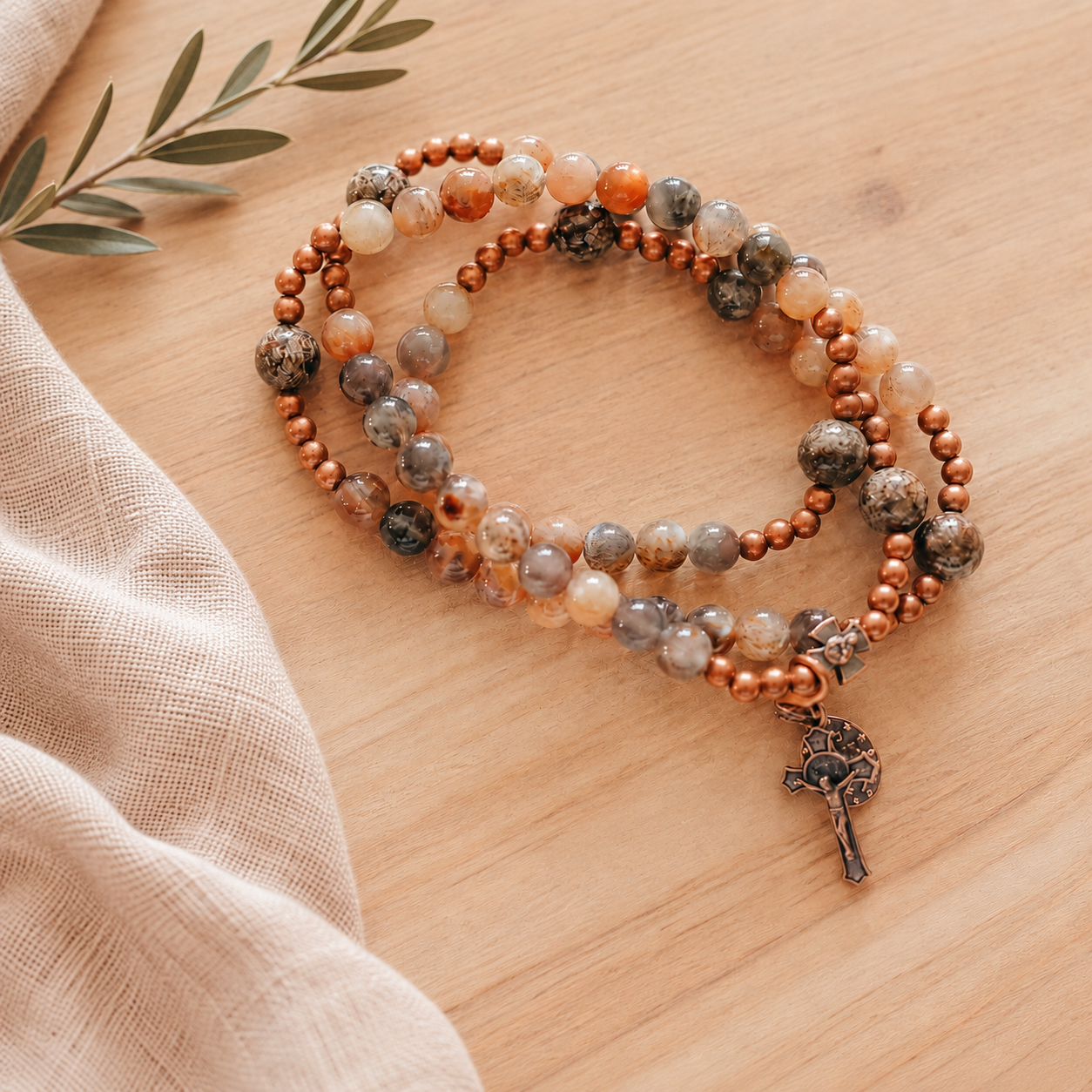 Abraham and Sarah | Couples Rosary Bracelet Set