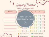Rosary Challenge FREE Download - Habit Tracker
