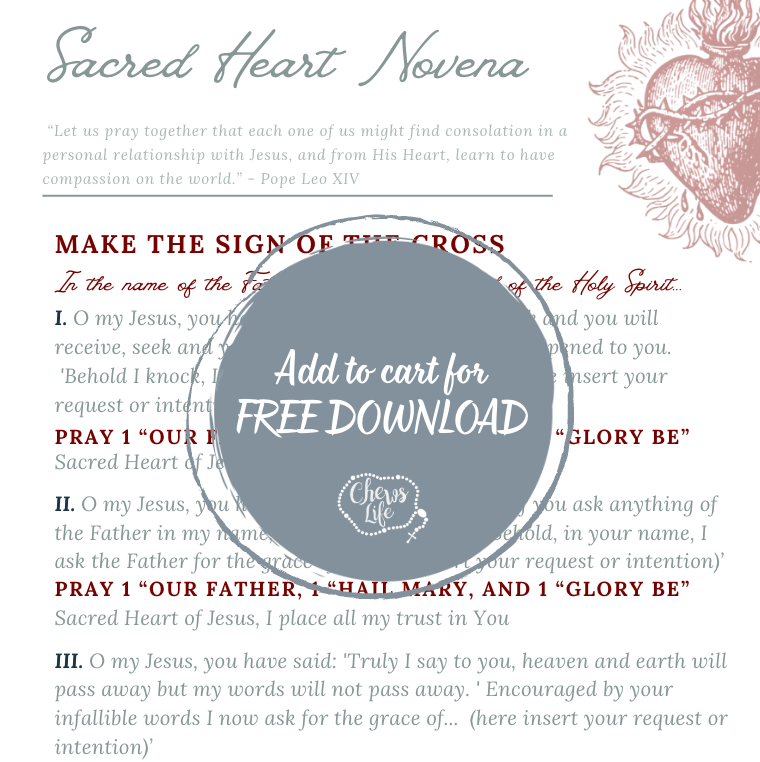 Sacred Heart Novena | FREE Downloadable Novena