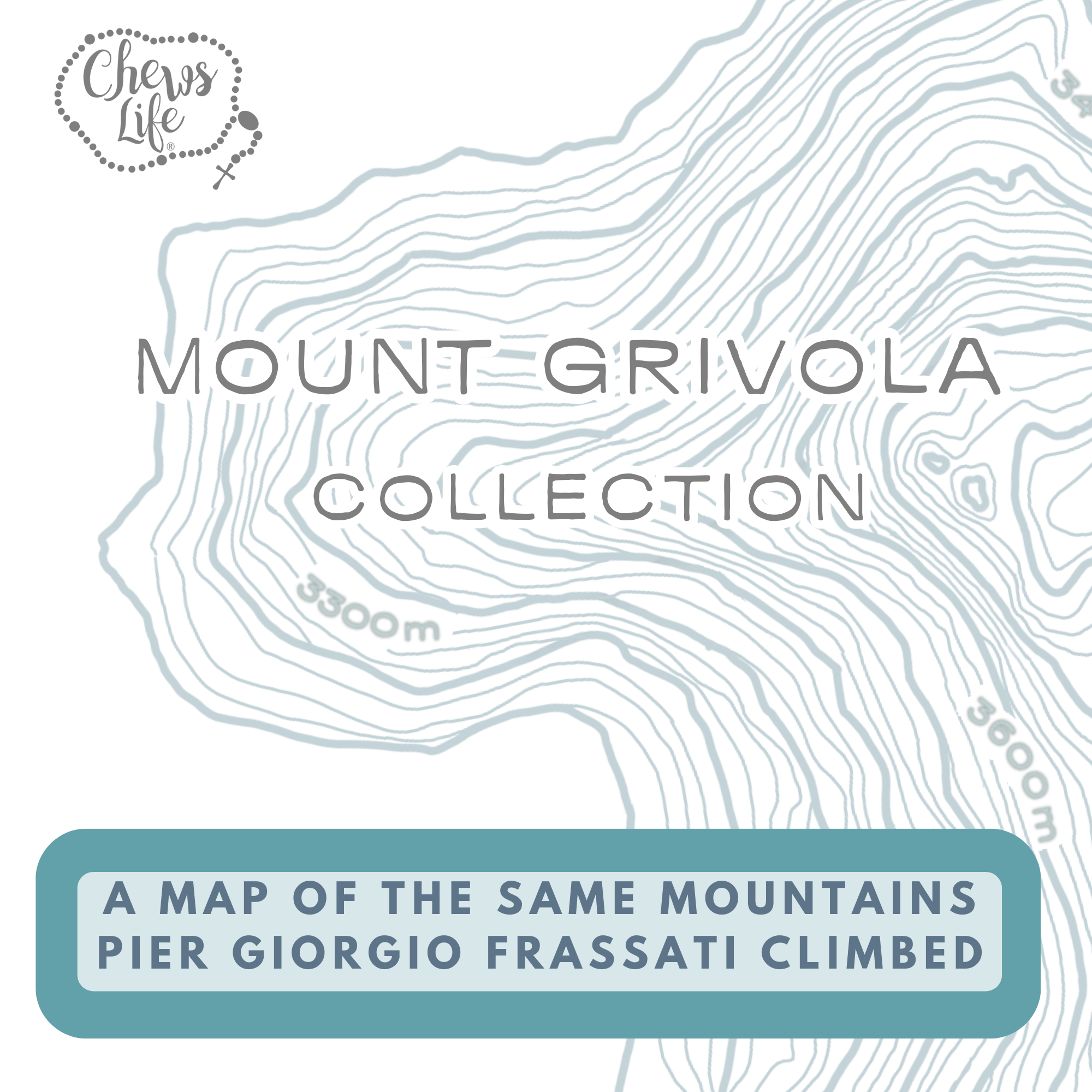 Mount Grivola | Topographic Crew Neck | Vintage Black