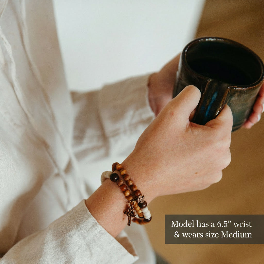 Blessed Solanus Casey Double Wrap Rosary Bracelet | Fall Collection