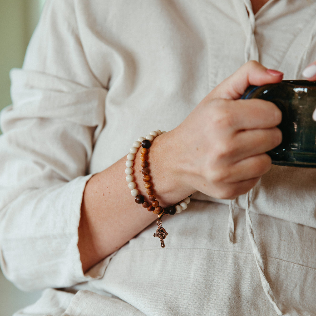 Blessed Solanus Casey Double Wrap Rosary Bracelet | Fall Collection