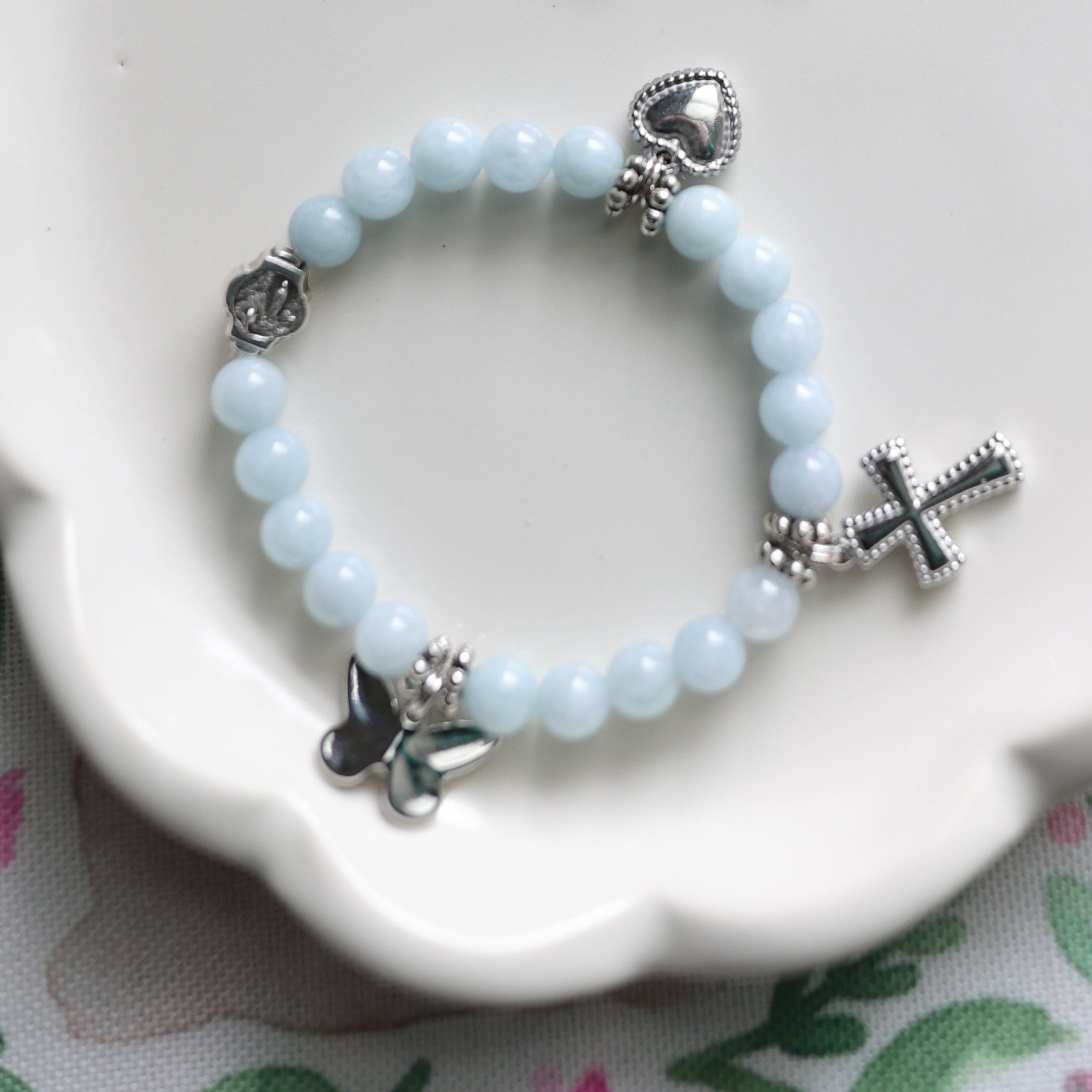 Saint Bernadette | Kids Stackable Charm Bracelet | Spring Collection