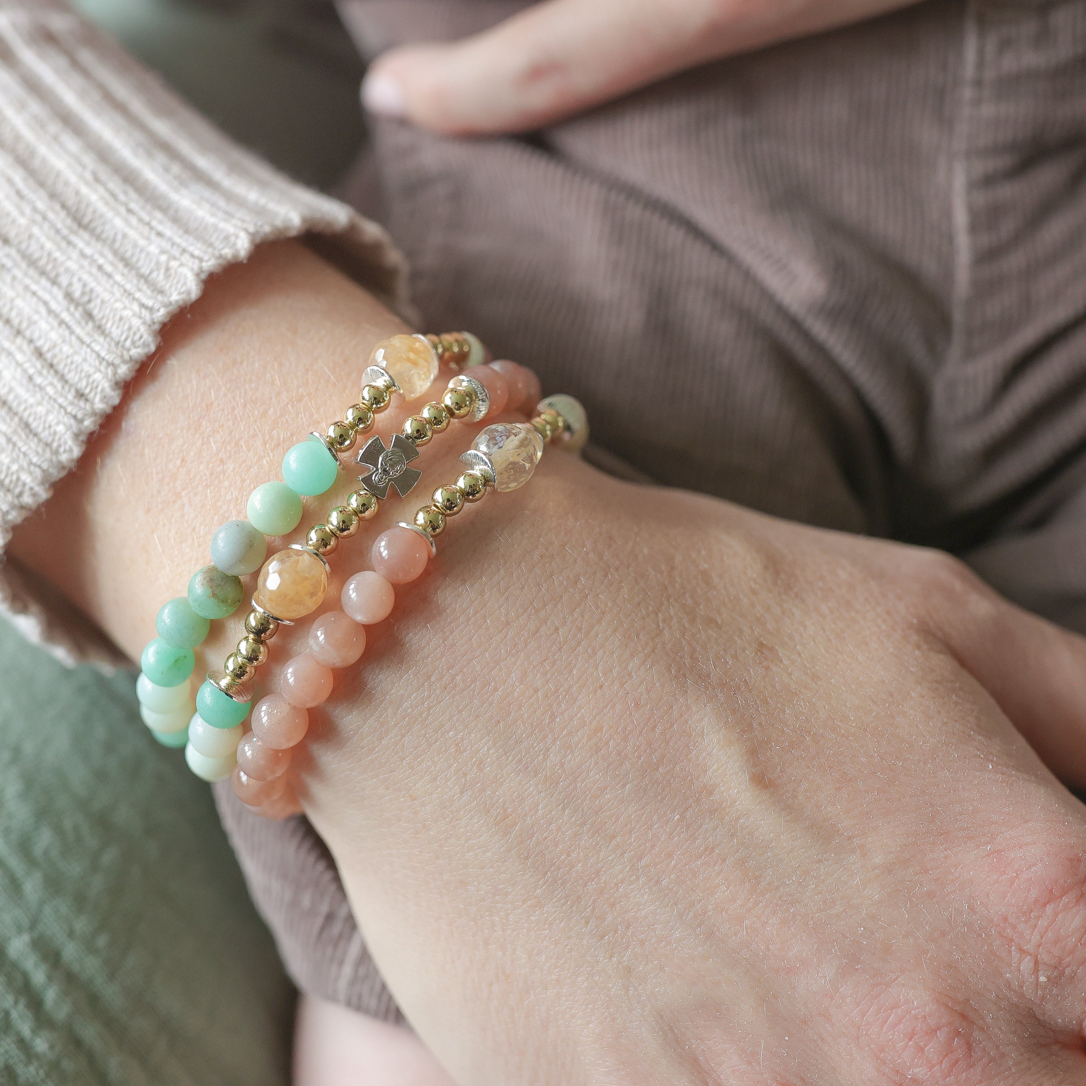 Gianna Triple Wrap Rosary Bracelet