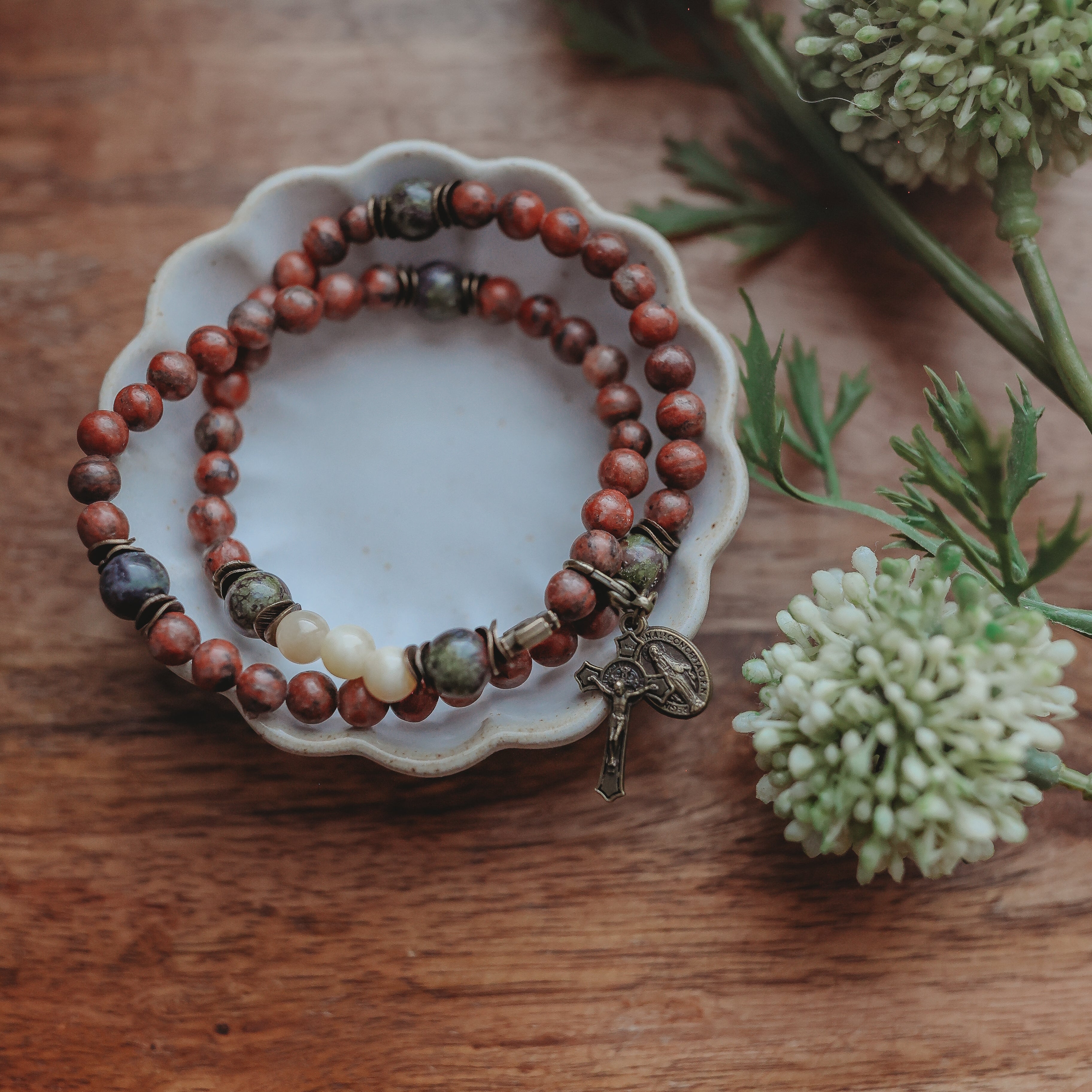 St. Joseph Gemstone Rosary Bracelet |  Limited Release