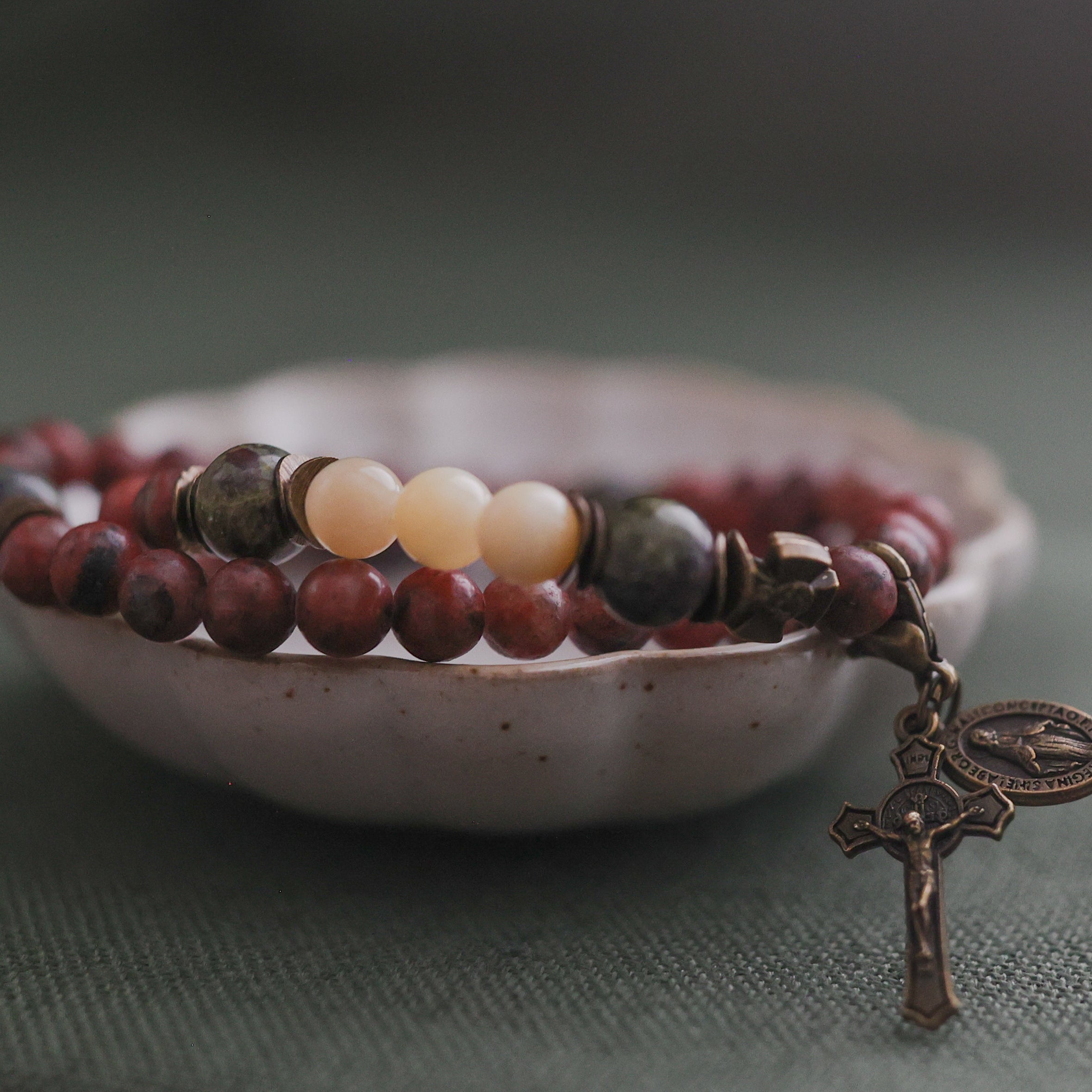 St. Joseph Gemstone Rosary Bracelet |  Limited Release