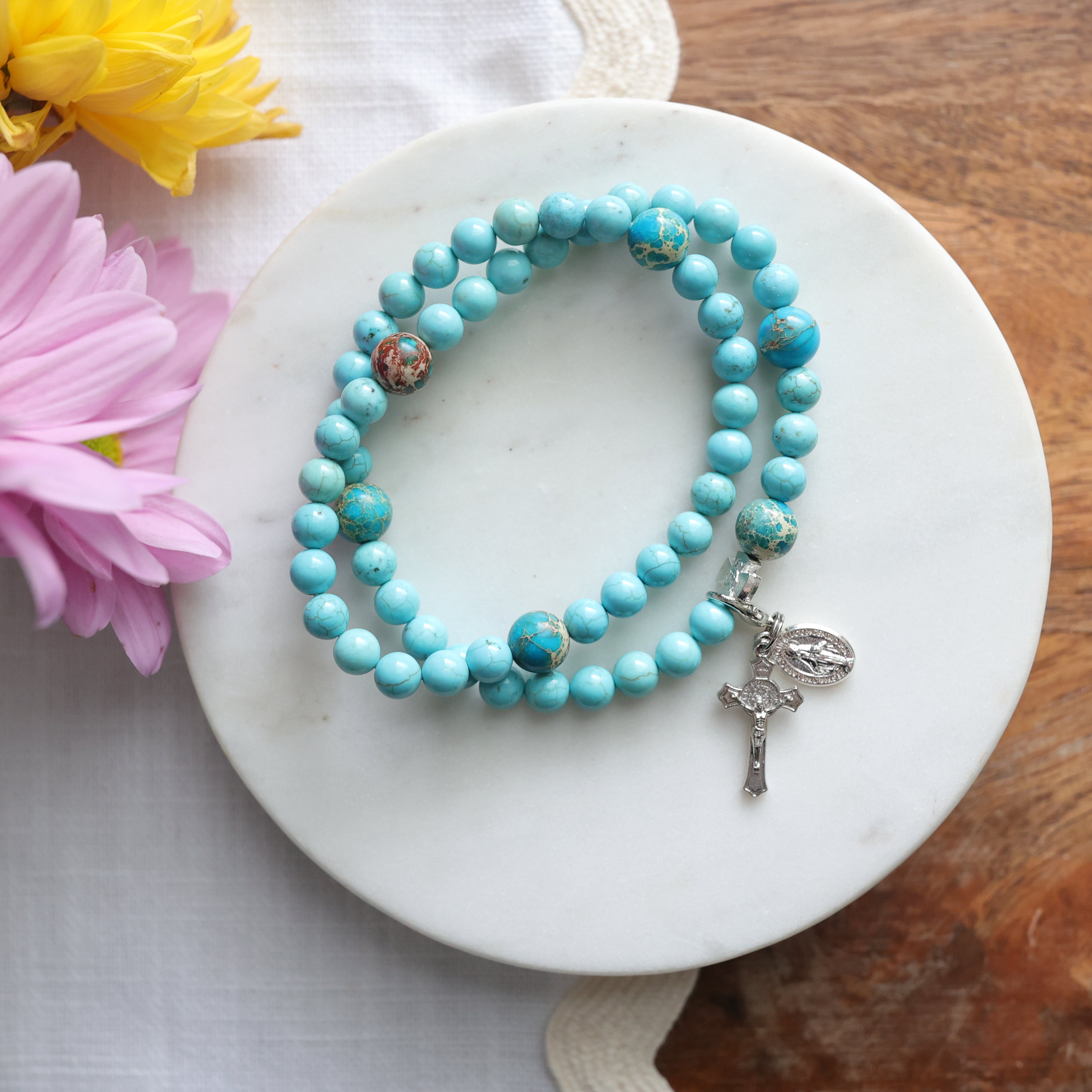 St. Catherine Laboure | Chews Life Rosary Bracelet | Summer Exclusive