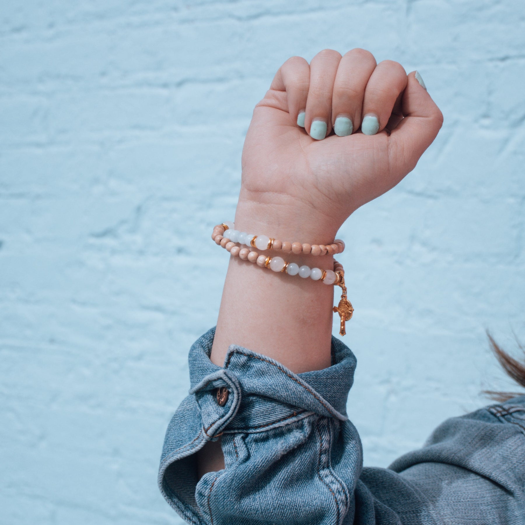 The Assumption | Stretch & Wrap Rosary Bracelet