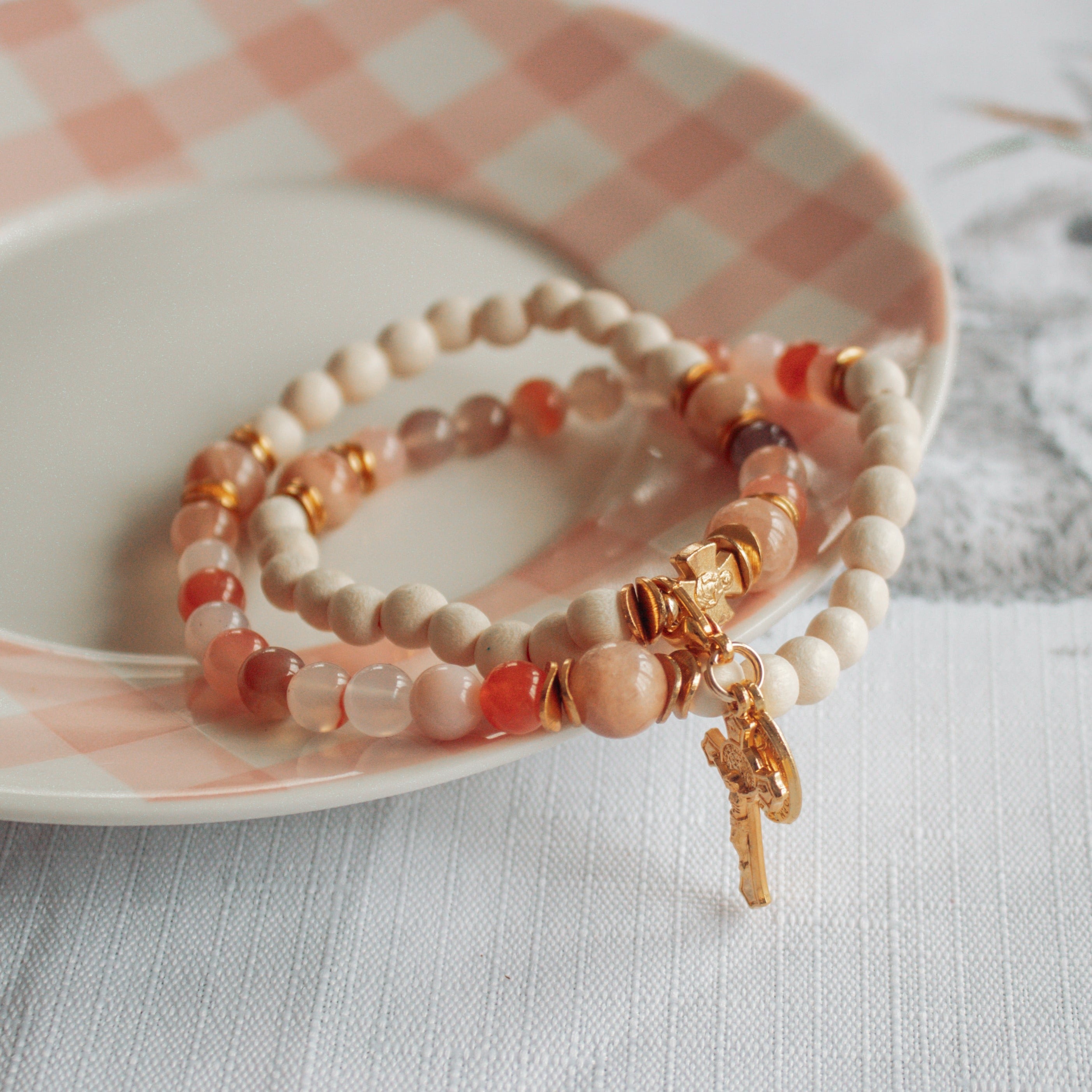 The Coronation | Stretch & Wrap Rosary Bracelet