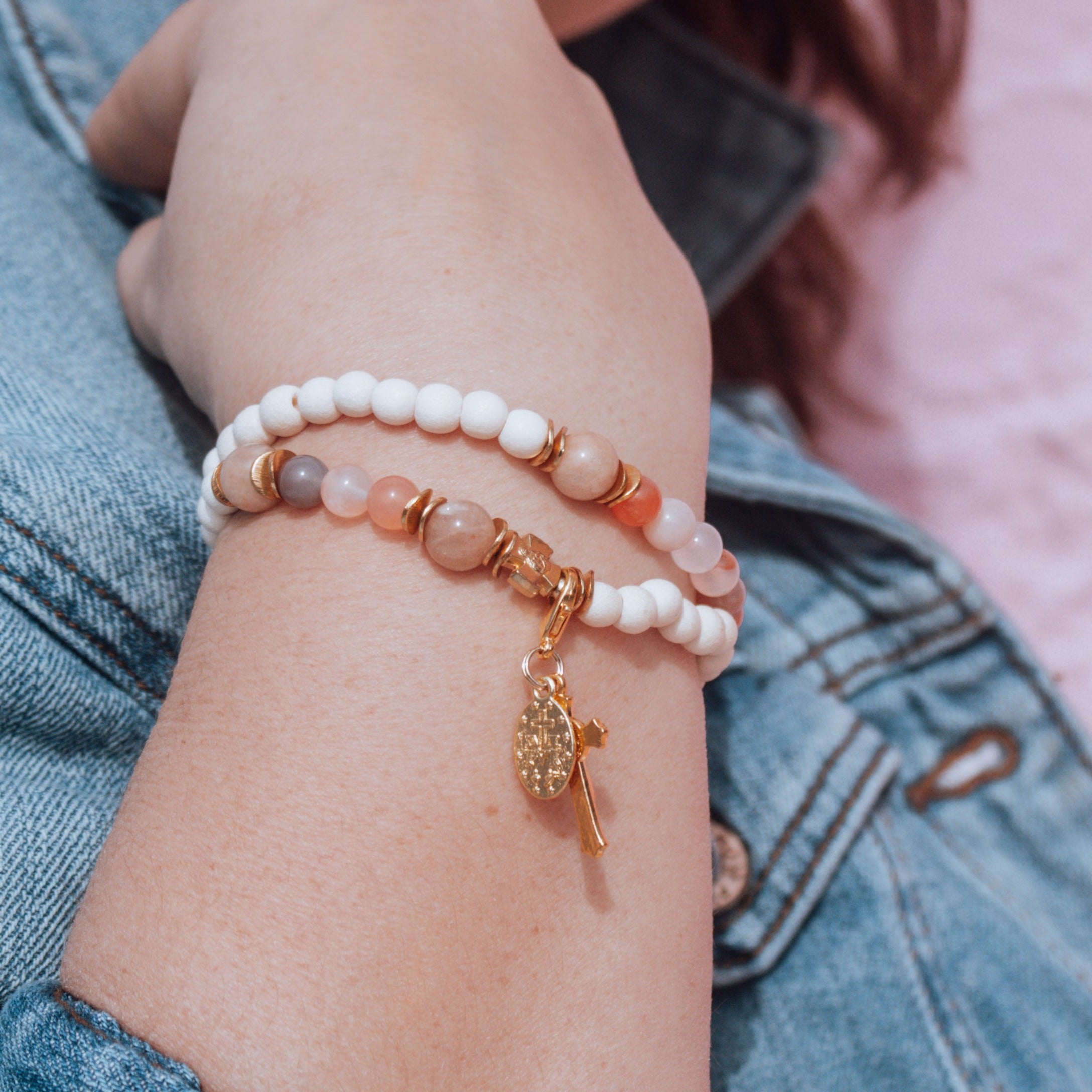 The Coronation | Stretch & Wrap Rosary Bracelet