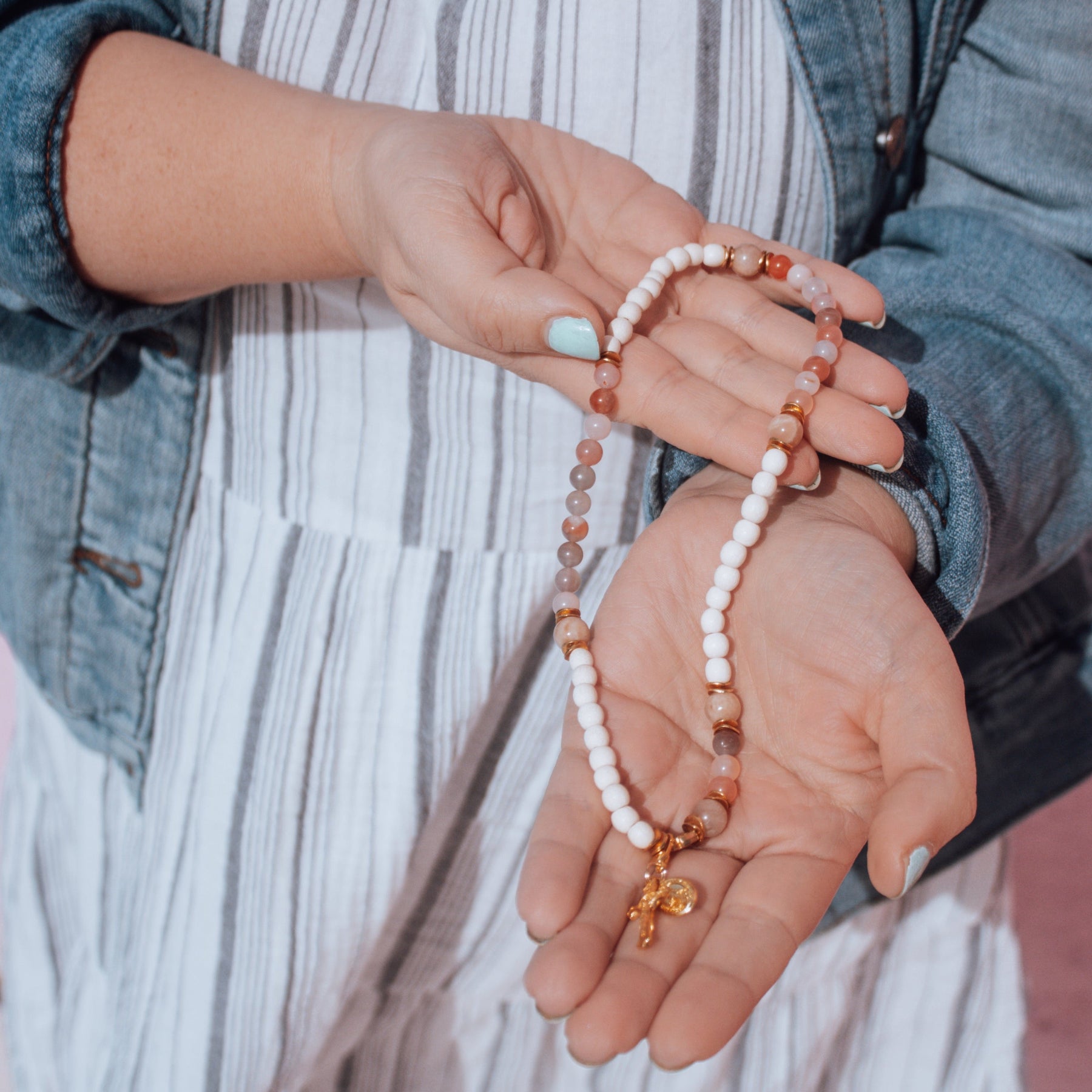 The Coronation | Stretch & Wrap Rosary Bracelet