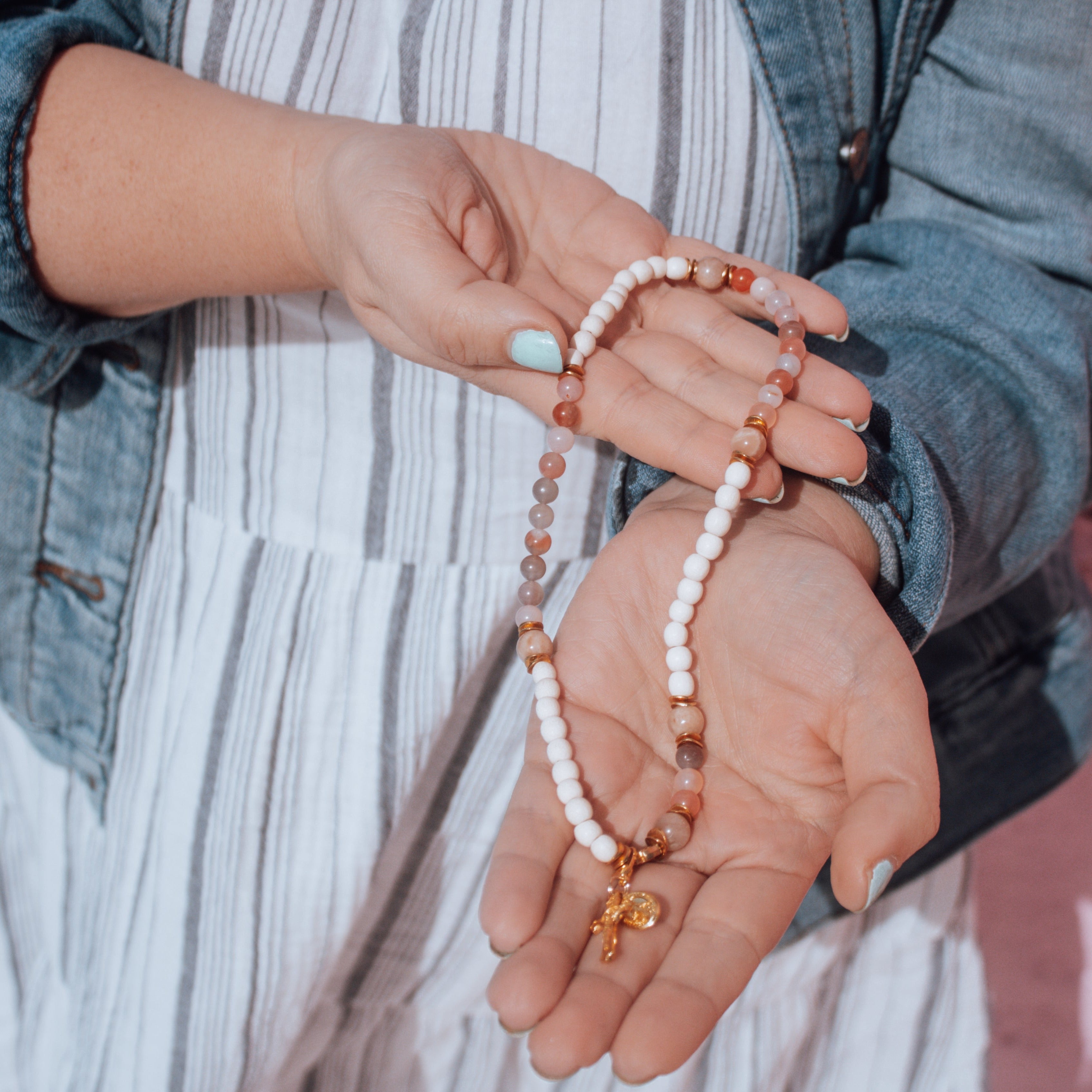 The Coronation | Stretch & Wrap Rosary Bracelet