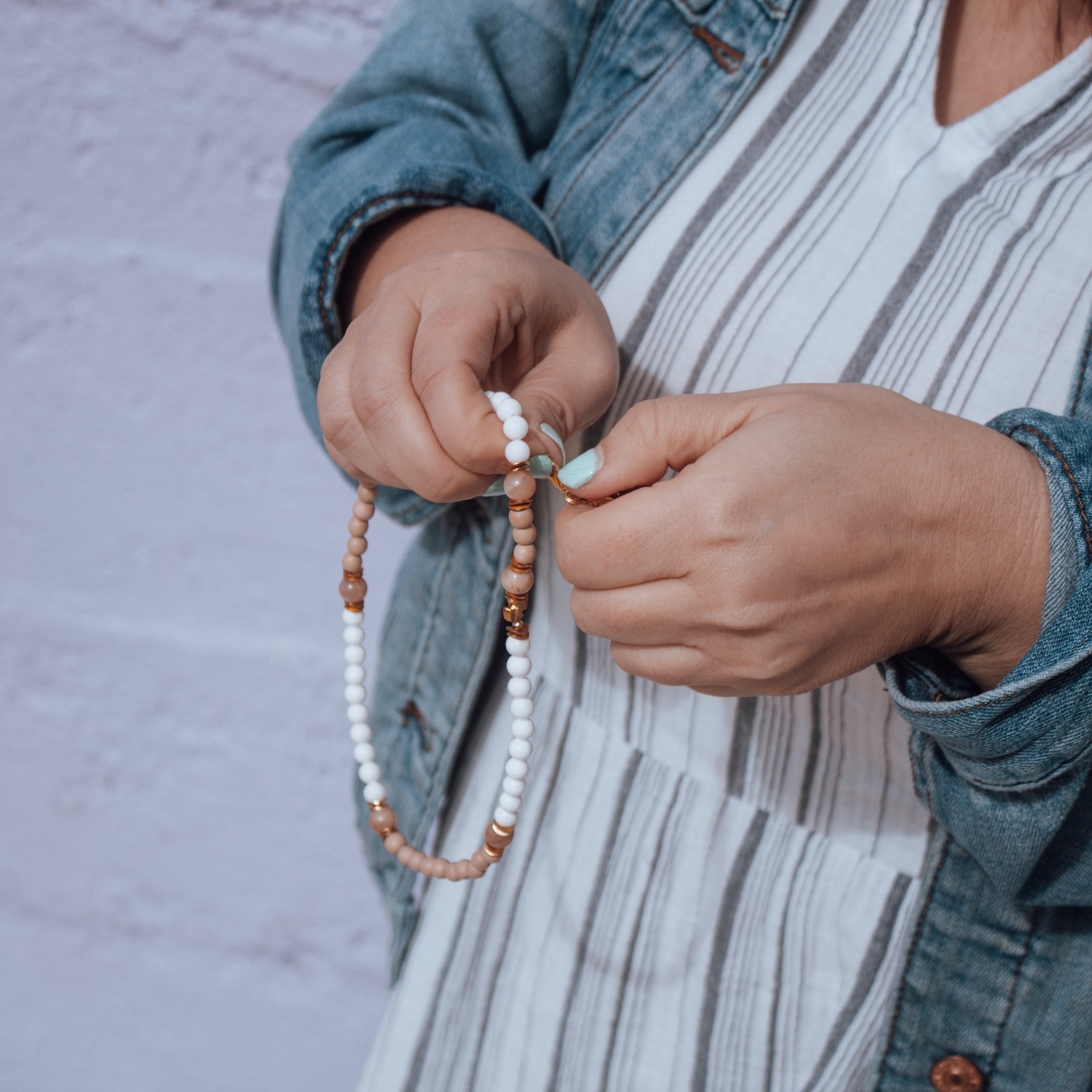 The Visitation | Stretch & Wrap Rosary Bracelet