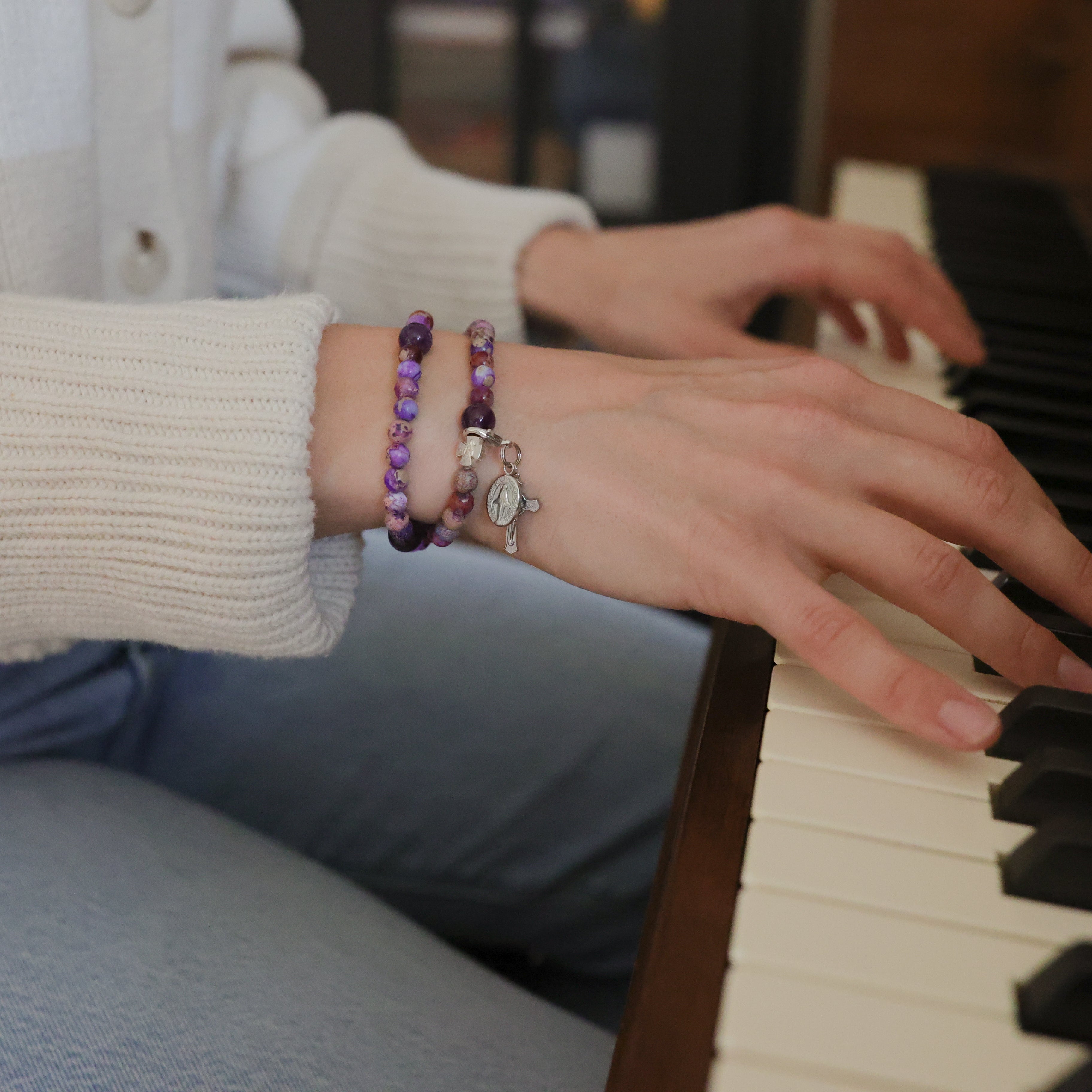 Penance | Stretch & Wrap Rosary Bracelet