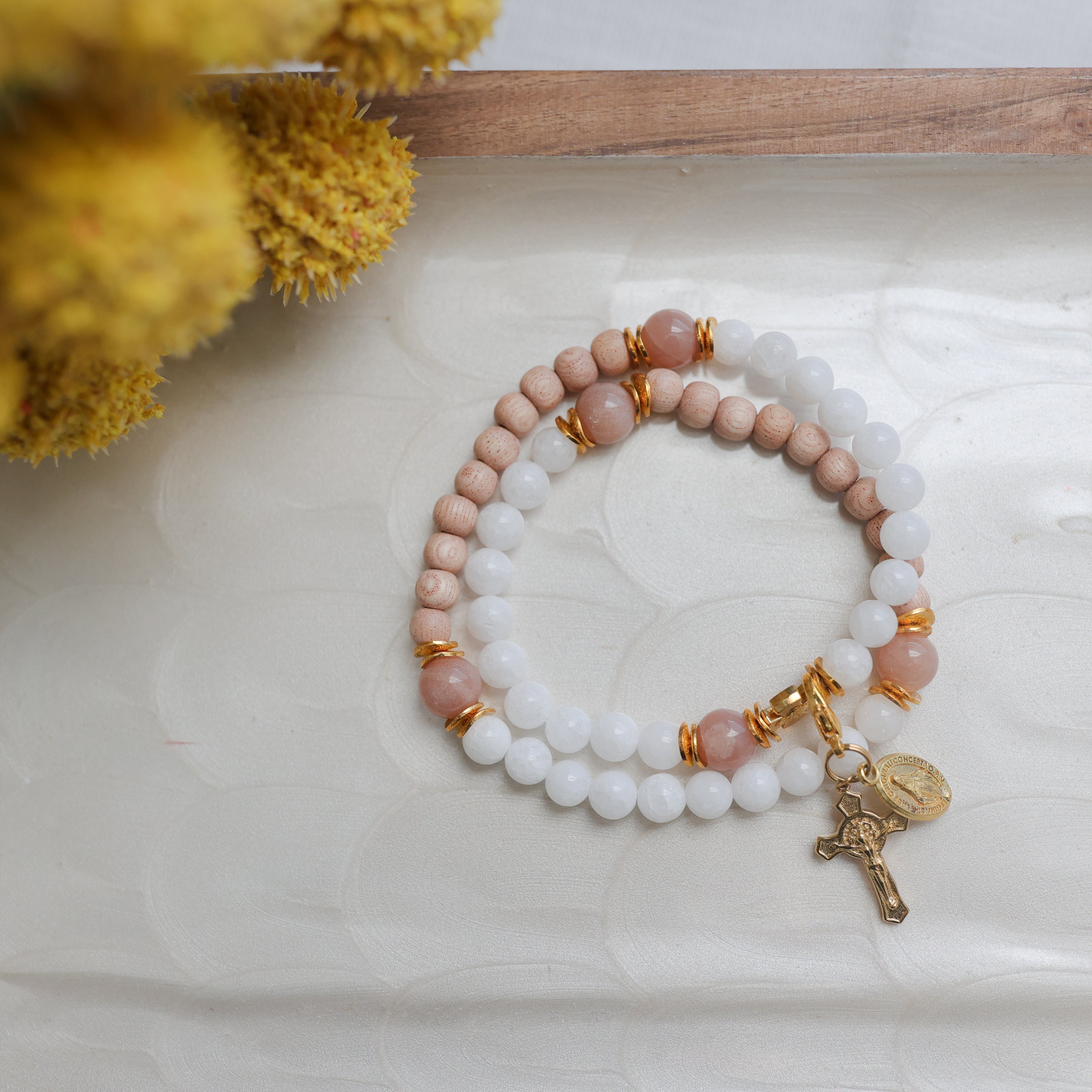 The Visitation | Stretch & Wrap Rosary Bracelet