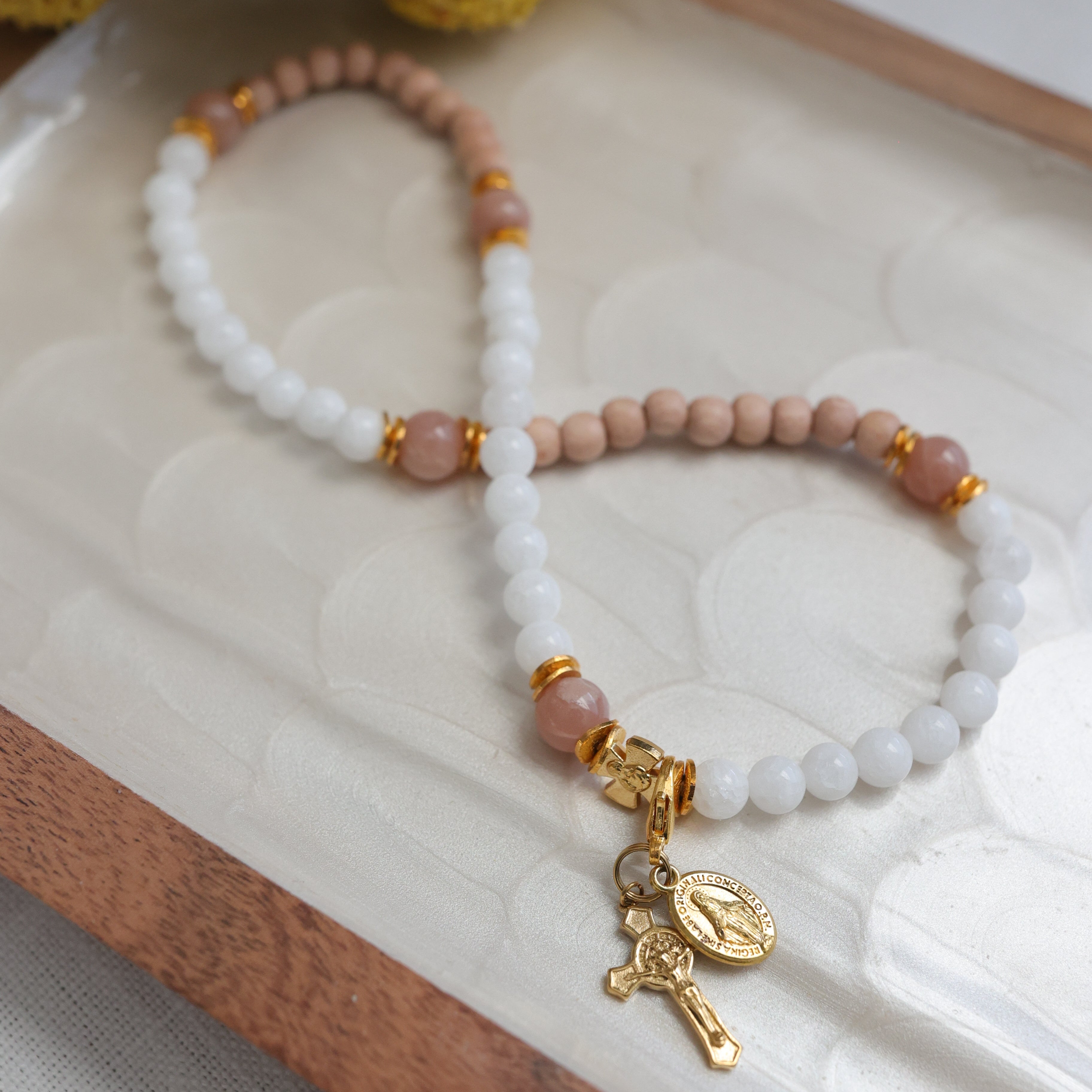 The Visitation | Stretch & Wrap Rosary Bracelet