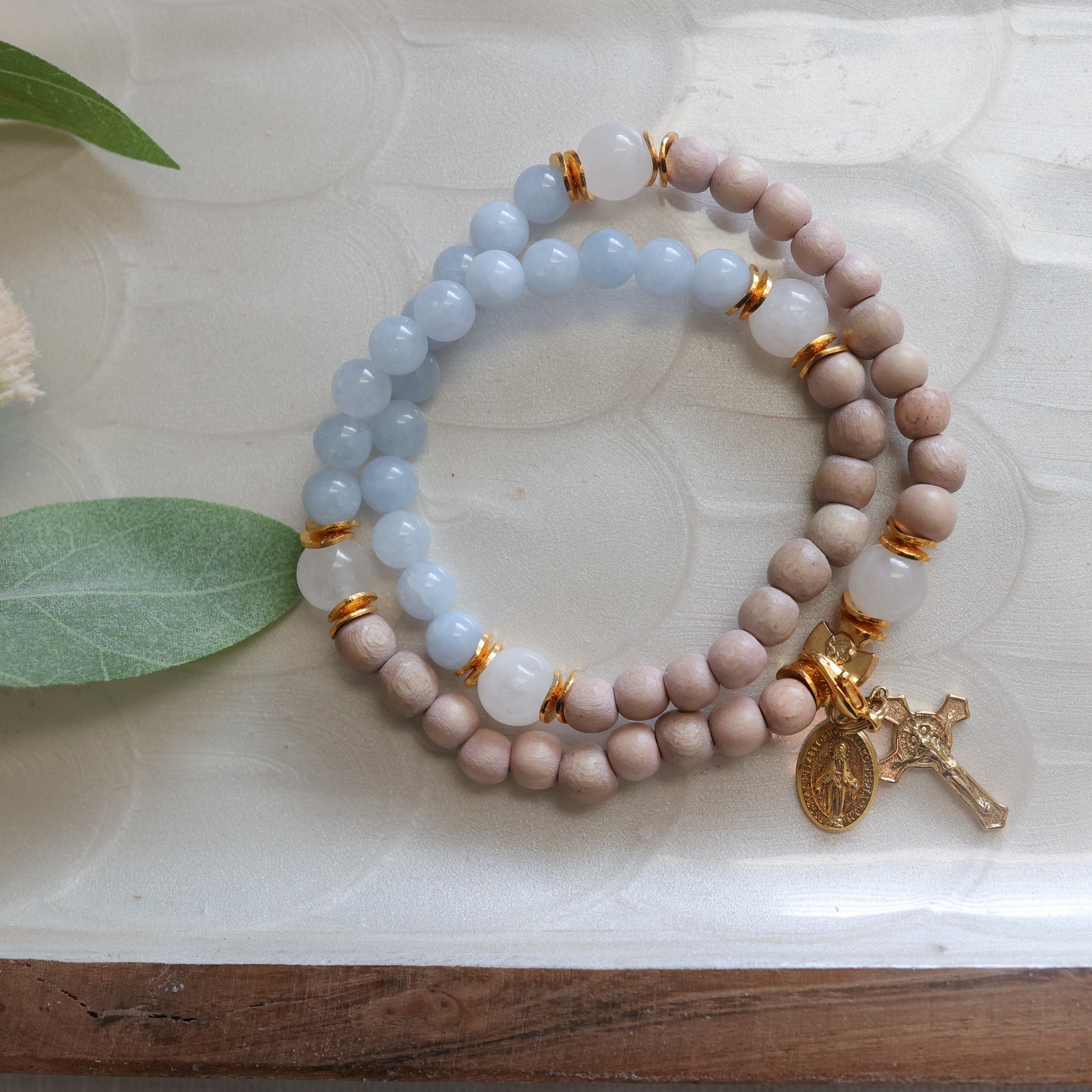 The Assumption | Stretch & Wrap Rosary Bracelet
