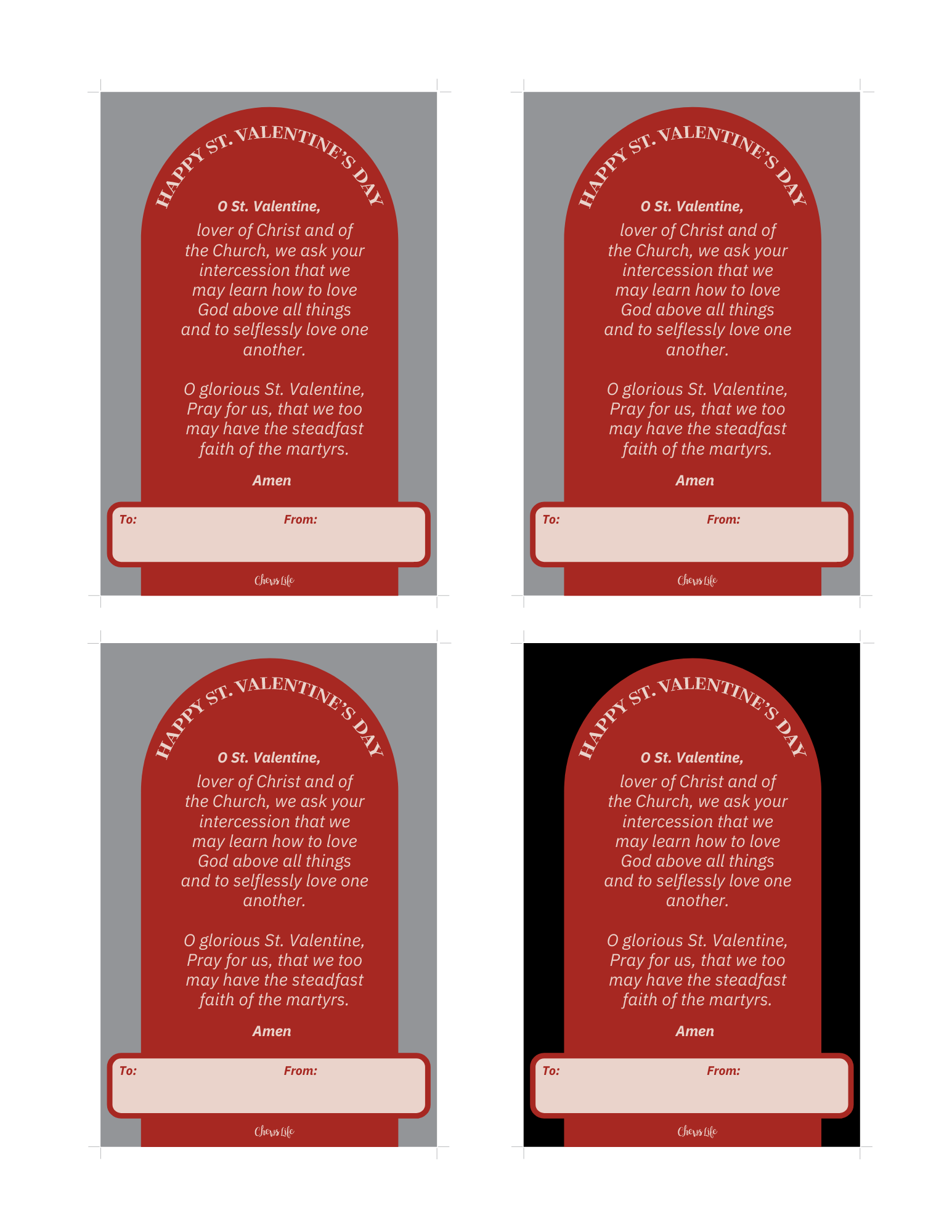 St. Valetine | Valentine Card Download