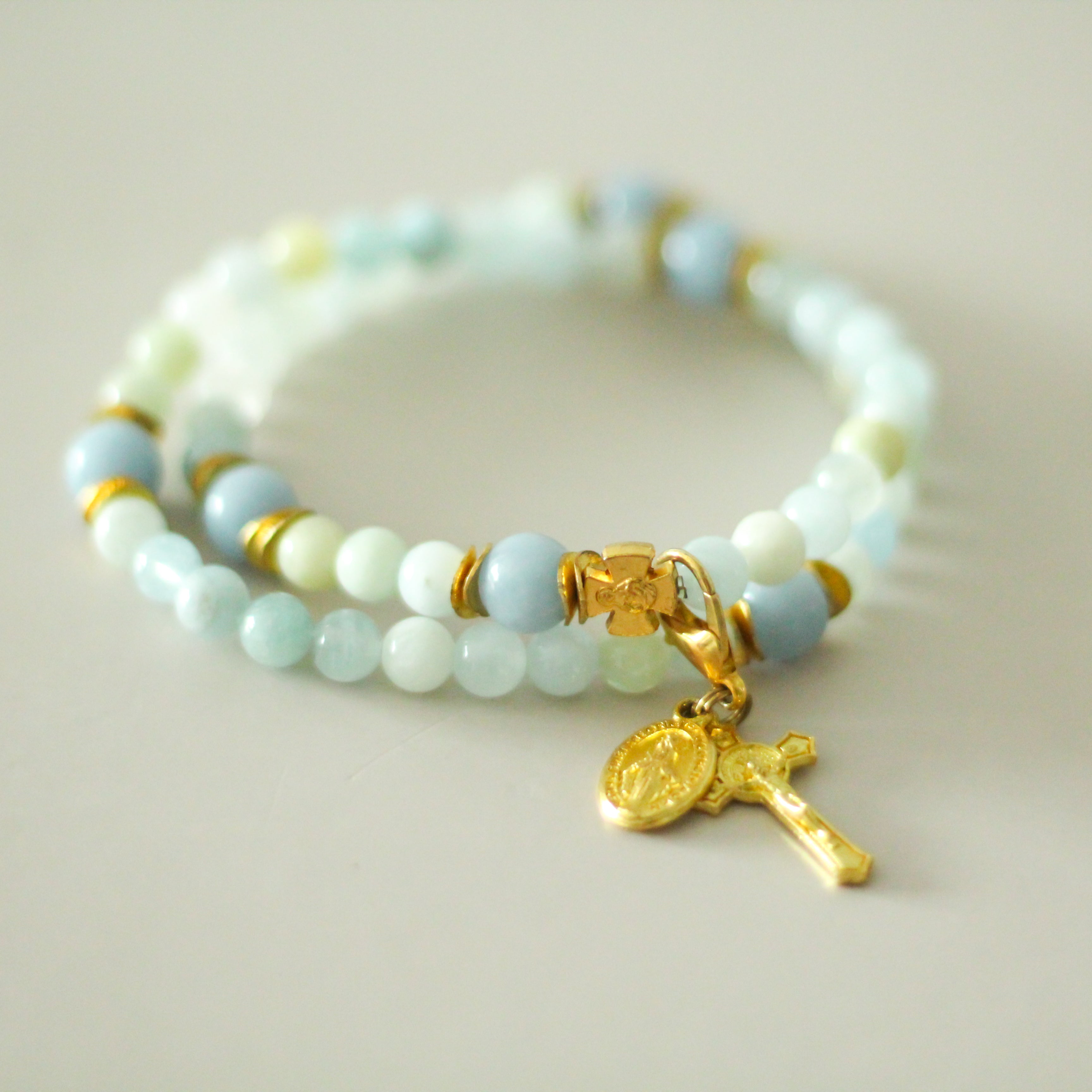 St. Monica | Gemstone Rosary Bracelet
