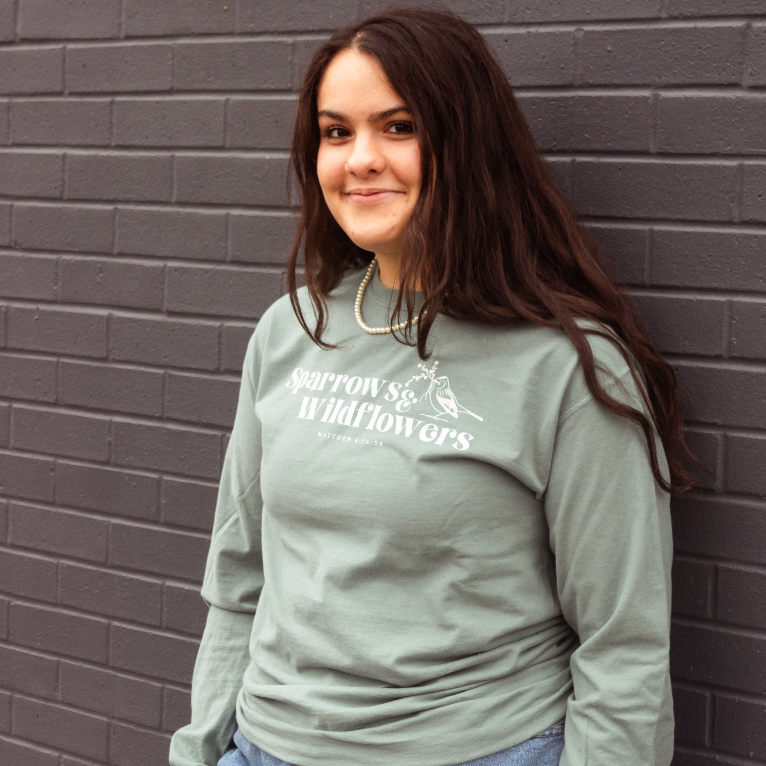 Sparrows & Wildflowers | Long Sleeve Tee