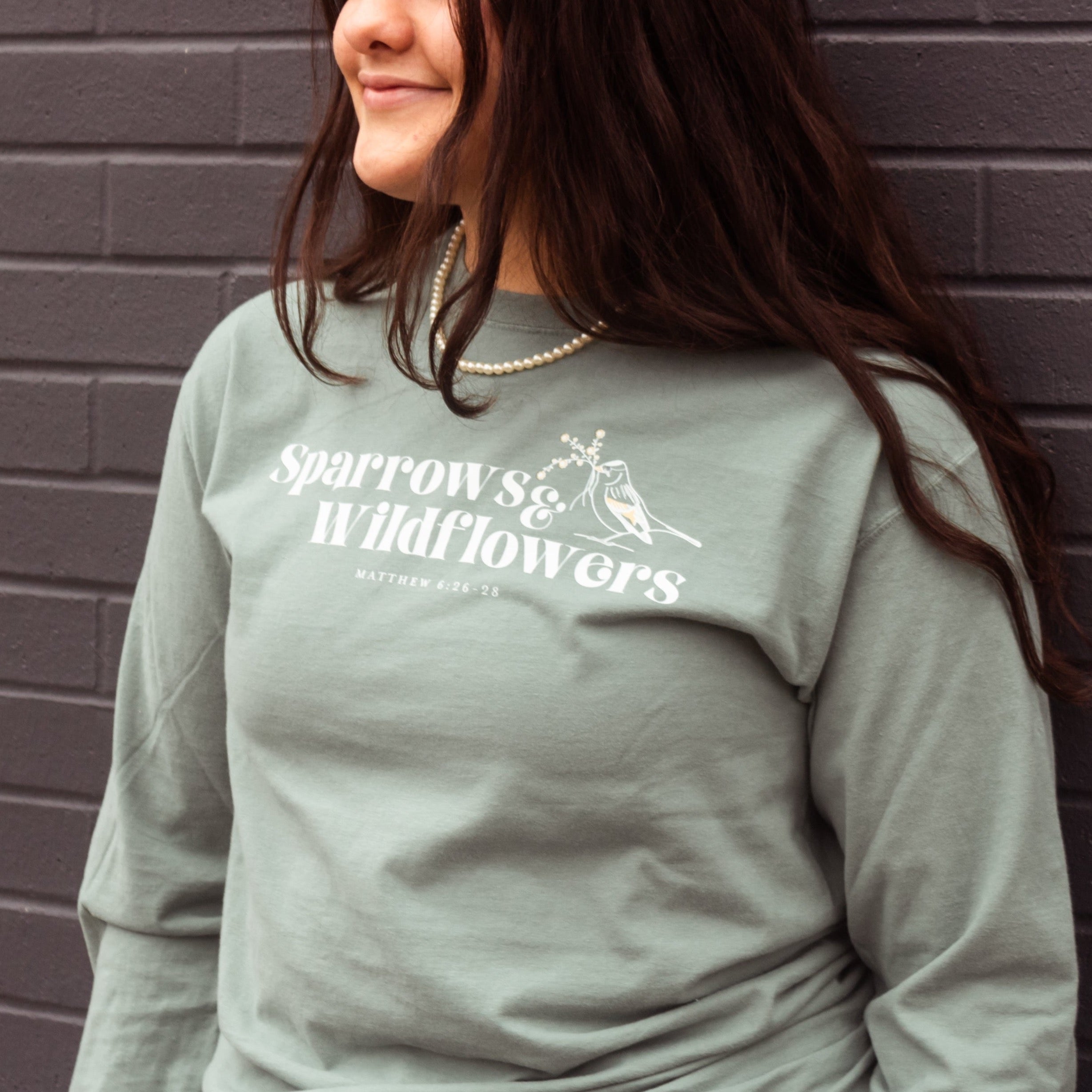 Sparrows & Wildflowers | Long Sleeve Tee