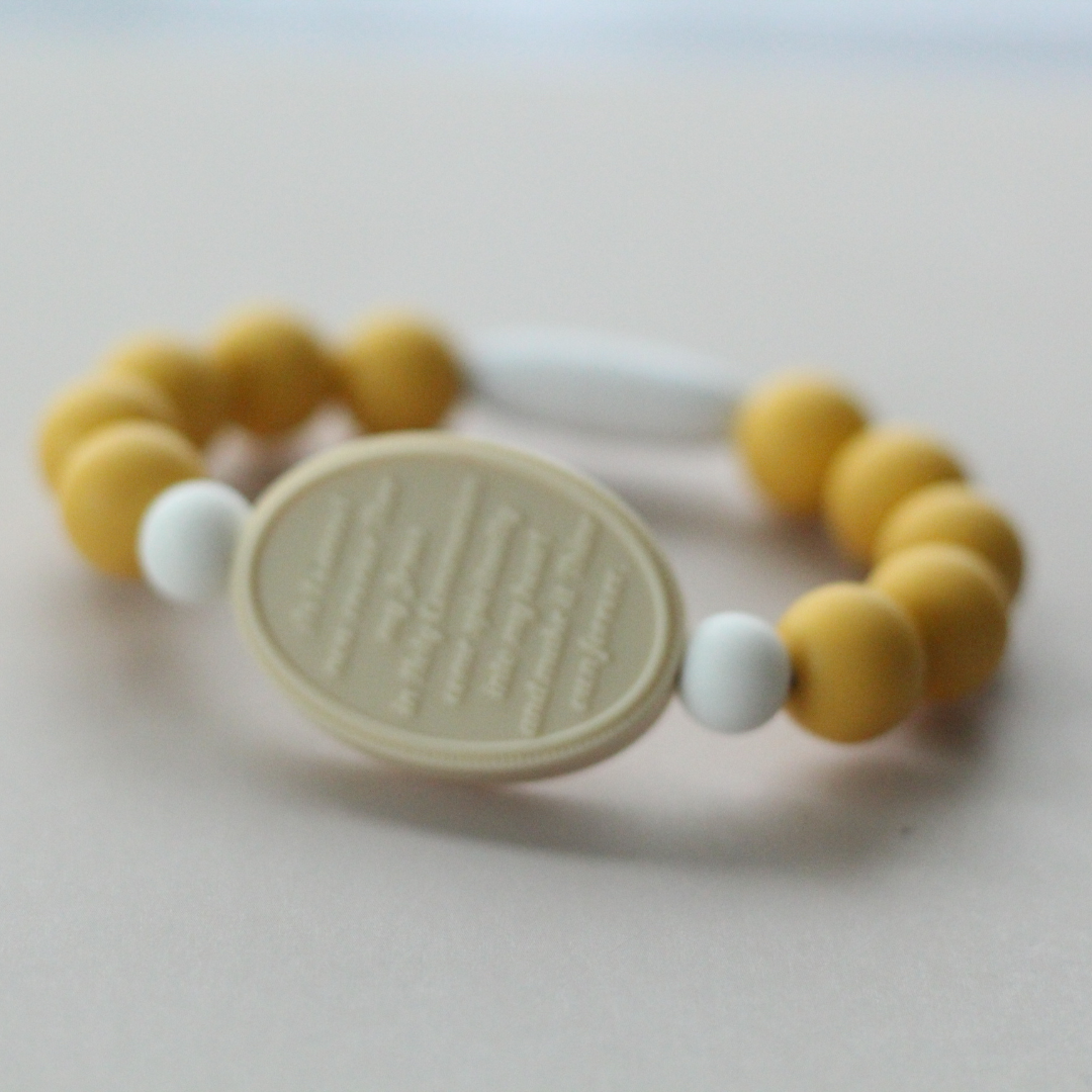 Blessed Sacrament Saint Bracelet | Mustard