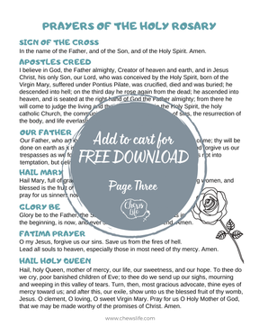 Coloring Pages - How to Pray the Rosary!