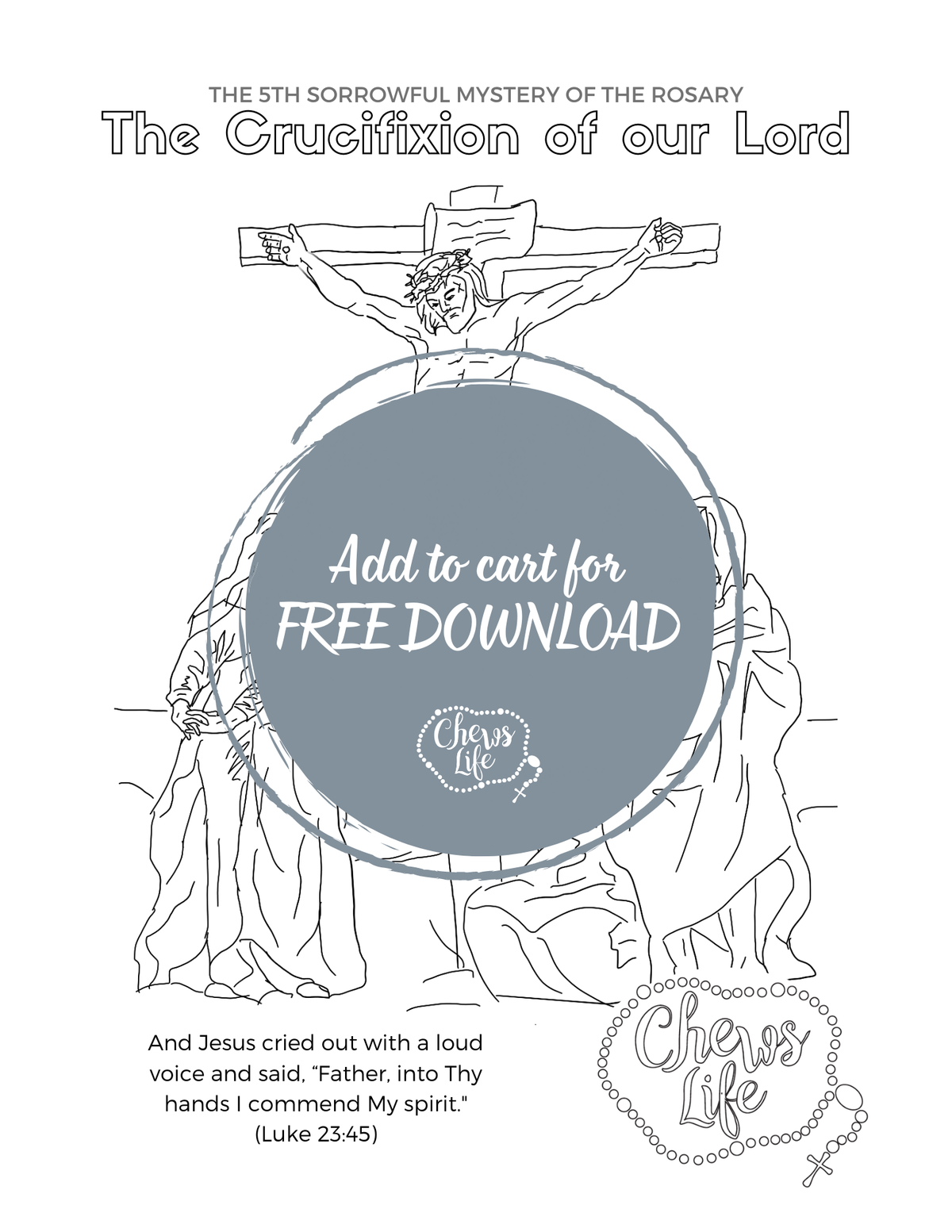 Coloring Pages - Sorrowful Mysteries of the Rosary