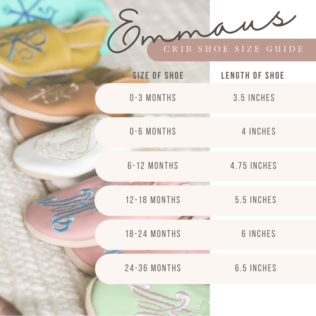 Emmaus Crib Shoes | Ave Maria | Caramel