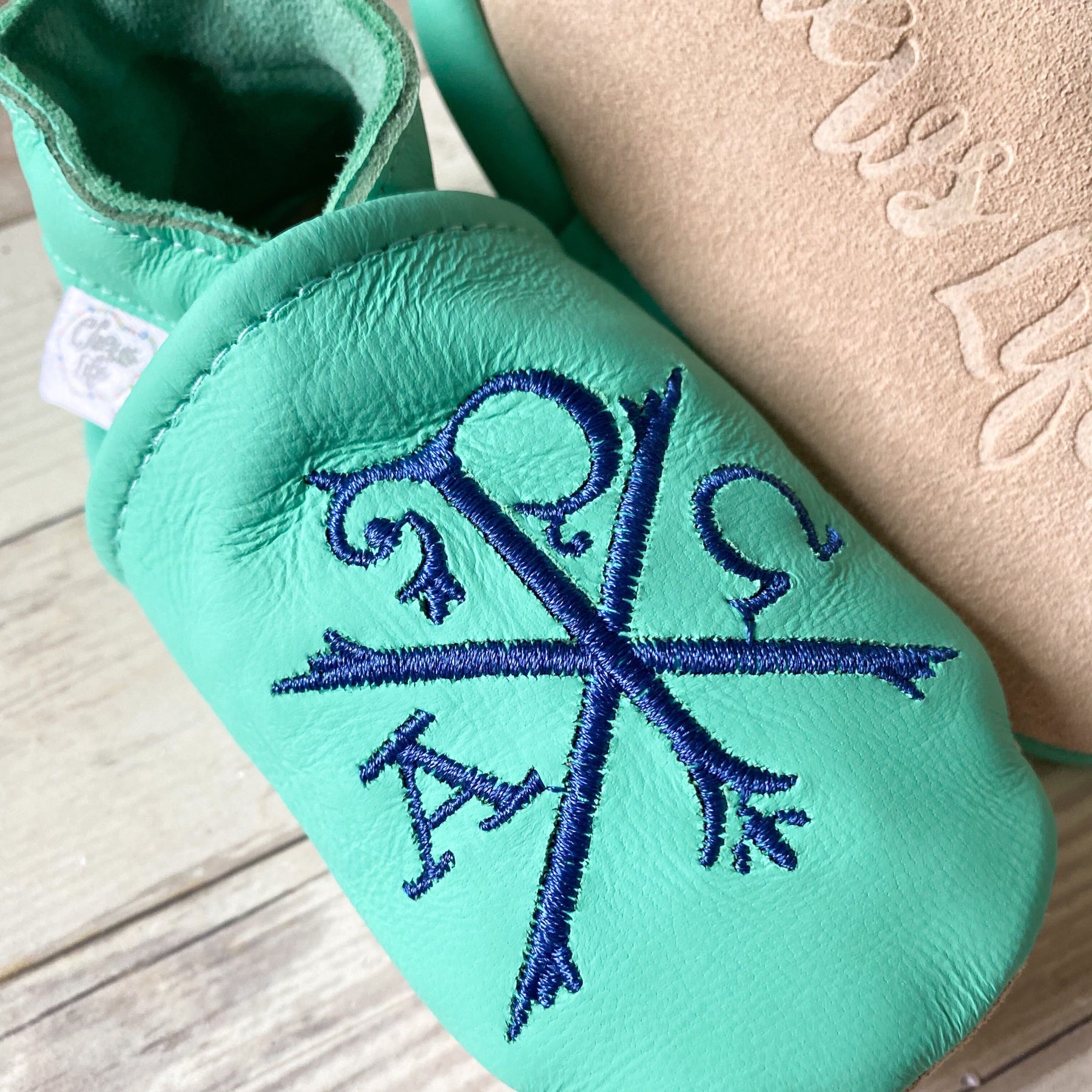Emmaus Crib Shoes | Turquoise |